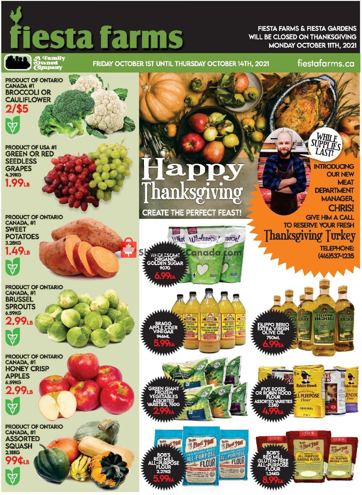 Fiesta Farms flyer from Friday October 1, 2021 to Thursday October 14, 2021 - page 1