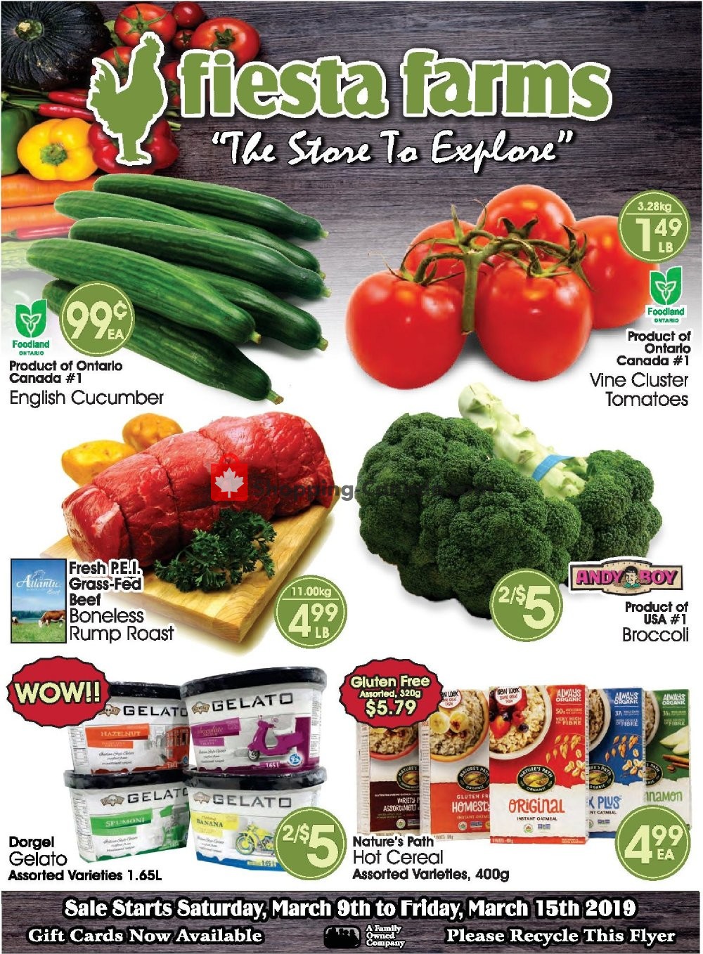 Fiesta Farms flyer from Saturday March 9, 2019 to Friday March 15, 2019 - page 1