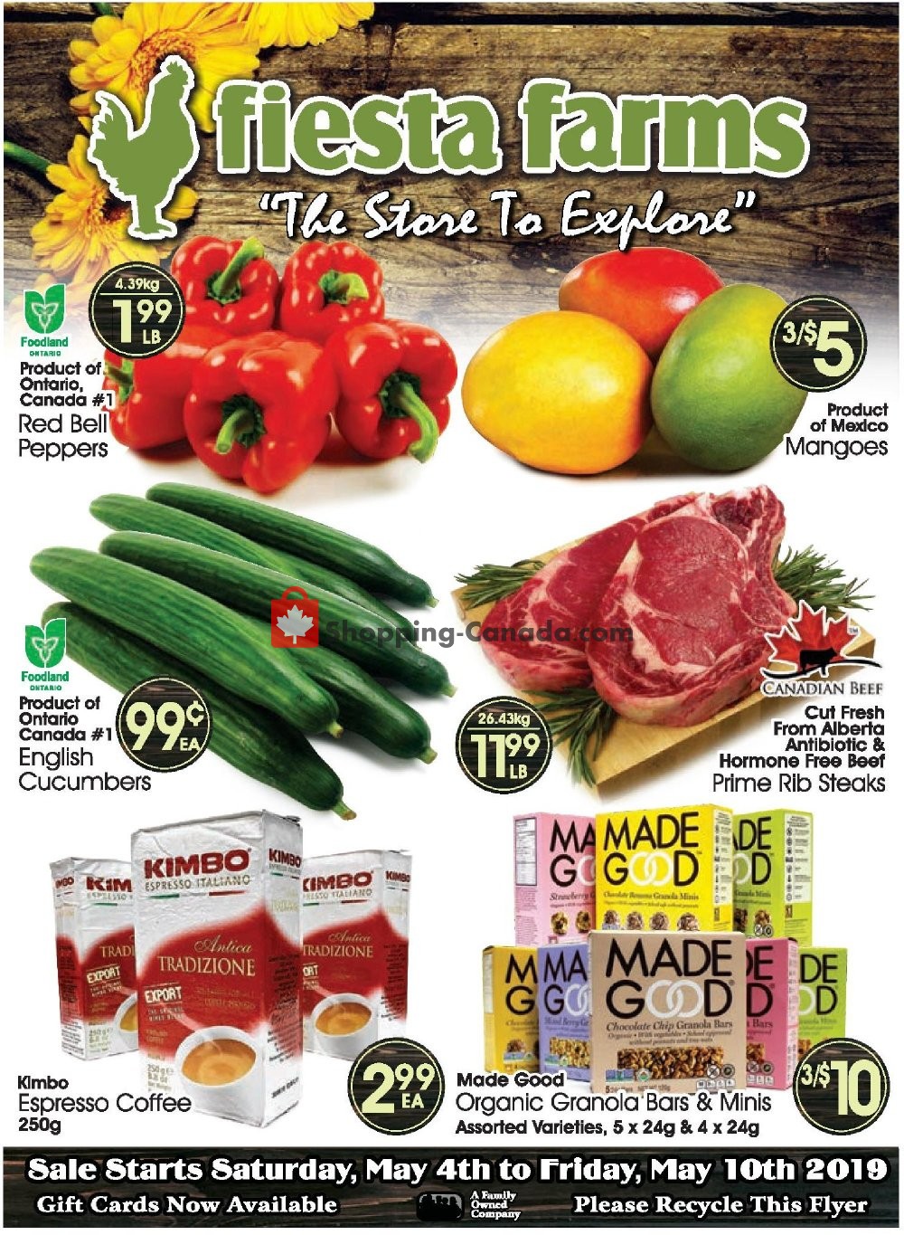 Fiesta Farms flyer from Saturday May 4, 2019 to Friday May 10, 2019 - page 1