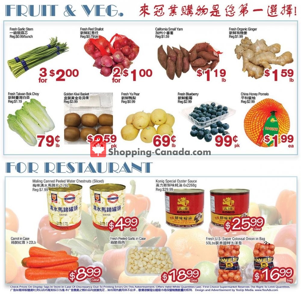 First Choice Supermarket flyer from Friday November 23, 2018 to Thursday November 29, 2018 - page 4