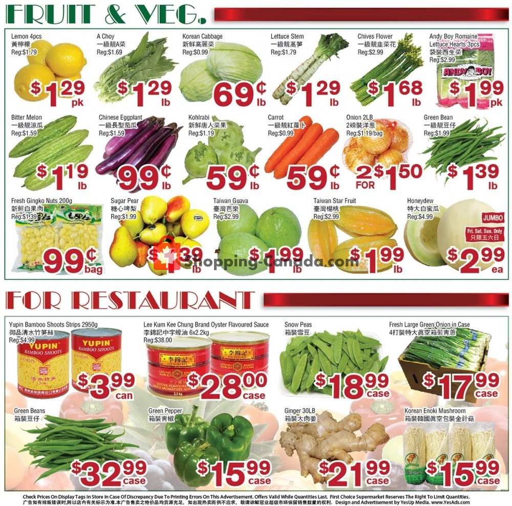 First Choice Supermarket flyer from Friday May 10, 2019 to Thursday May 16, 2019 - page 4