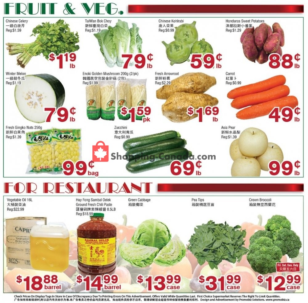 First Choice Supermarket flyer from Friday November 8, 2019 to Thursday November 14, 2019 - page 4