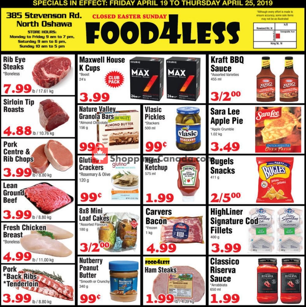 Food 4 Less flyer from Friday April 19, 2019 to Thursday April 25, 2019 - page 1