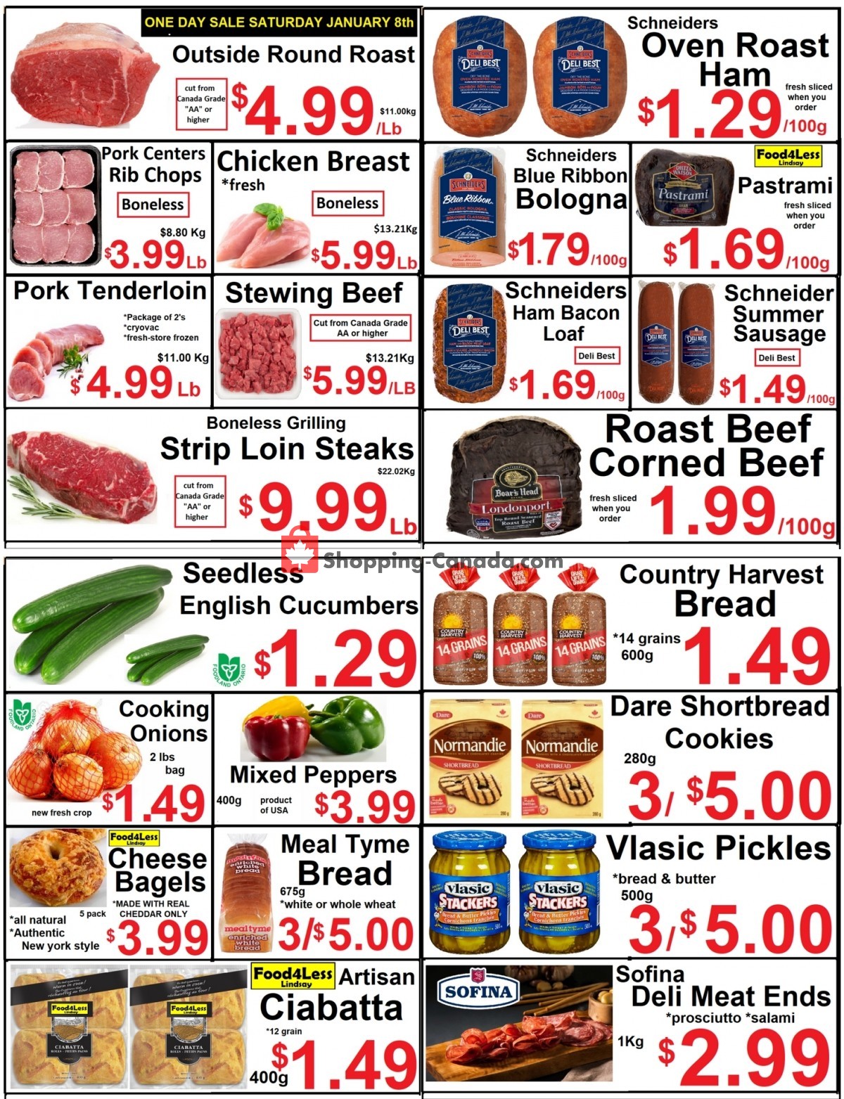 Food 4 Less Canada, flyer (Special Offer) January 7
