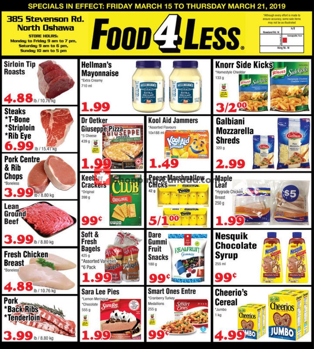 Food 4 Less flyer from Friday March 15, 2019 to Thursday March 21, 2019 - page 1
