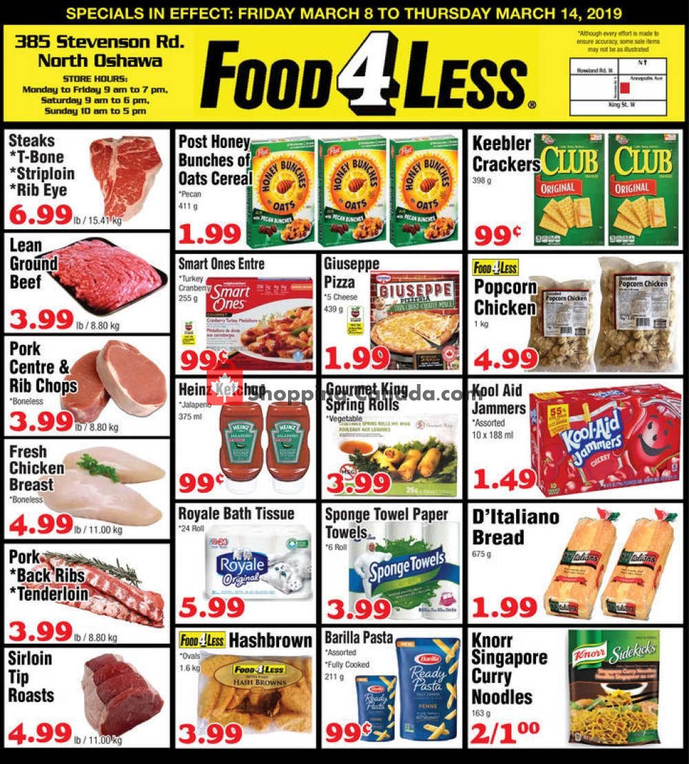 Food 4 Less flyer from Friday March 8, 2019 to Thursday March 14, 2019 - page 1