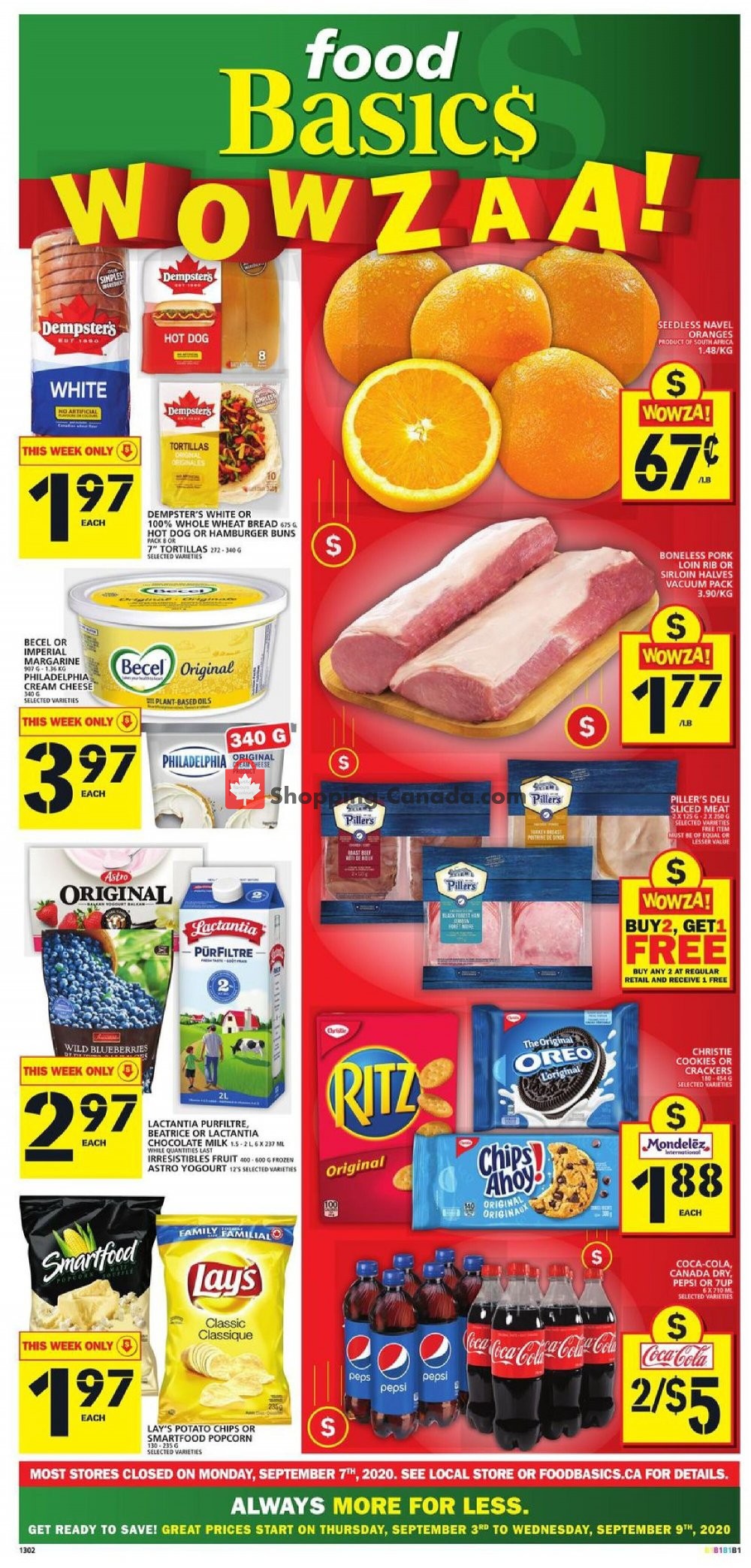Food Basics Canada, flyer (Always More For Less) September 3