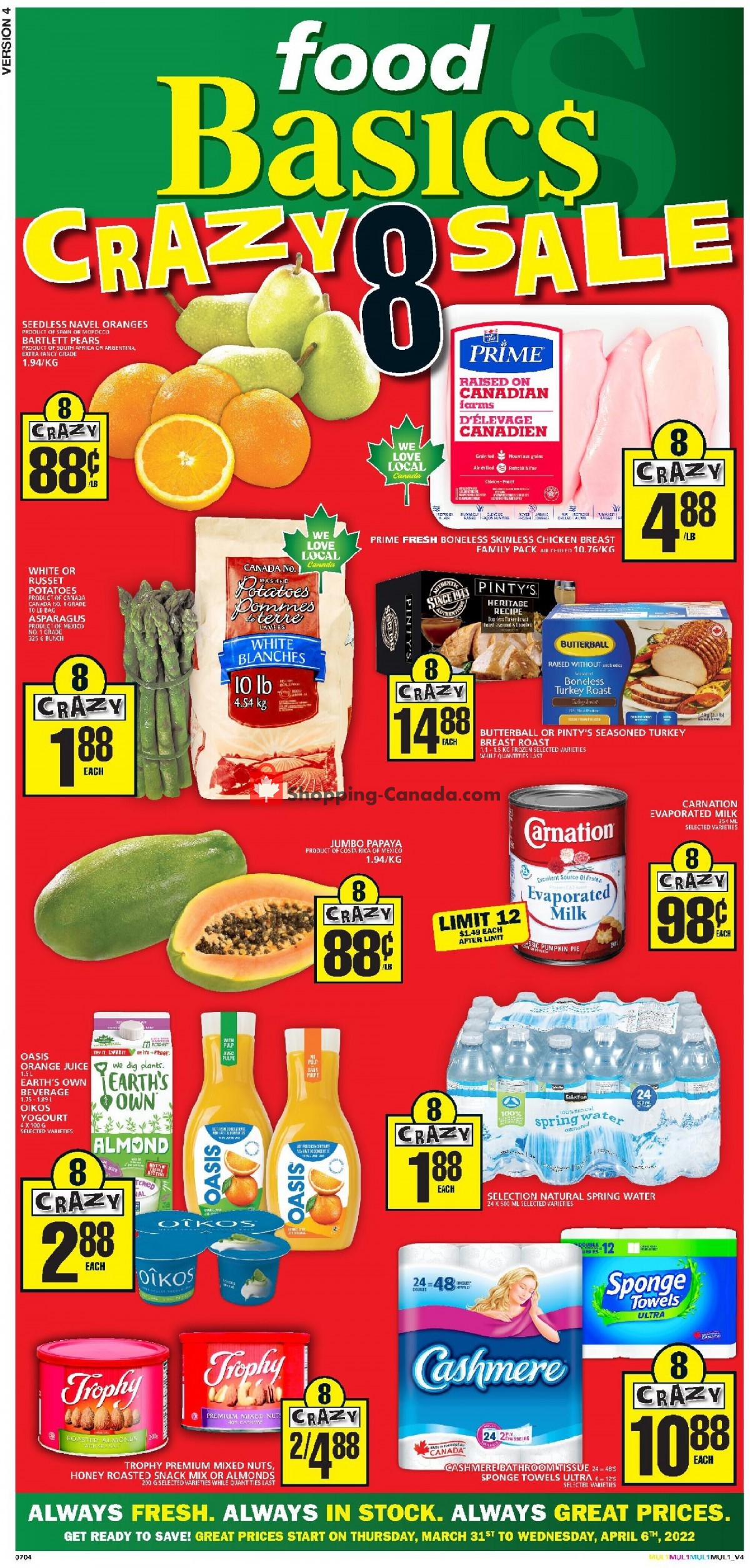 food-basics-canada-flyer-crazy-8-sale-march-31-april-6-2022