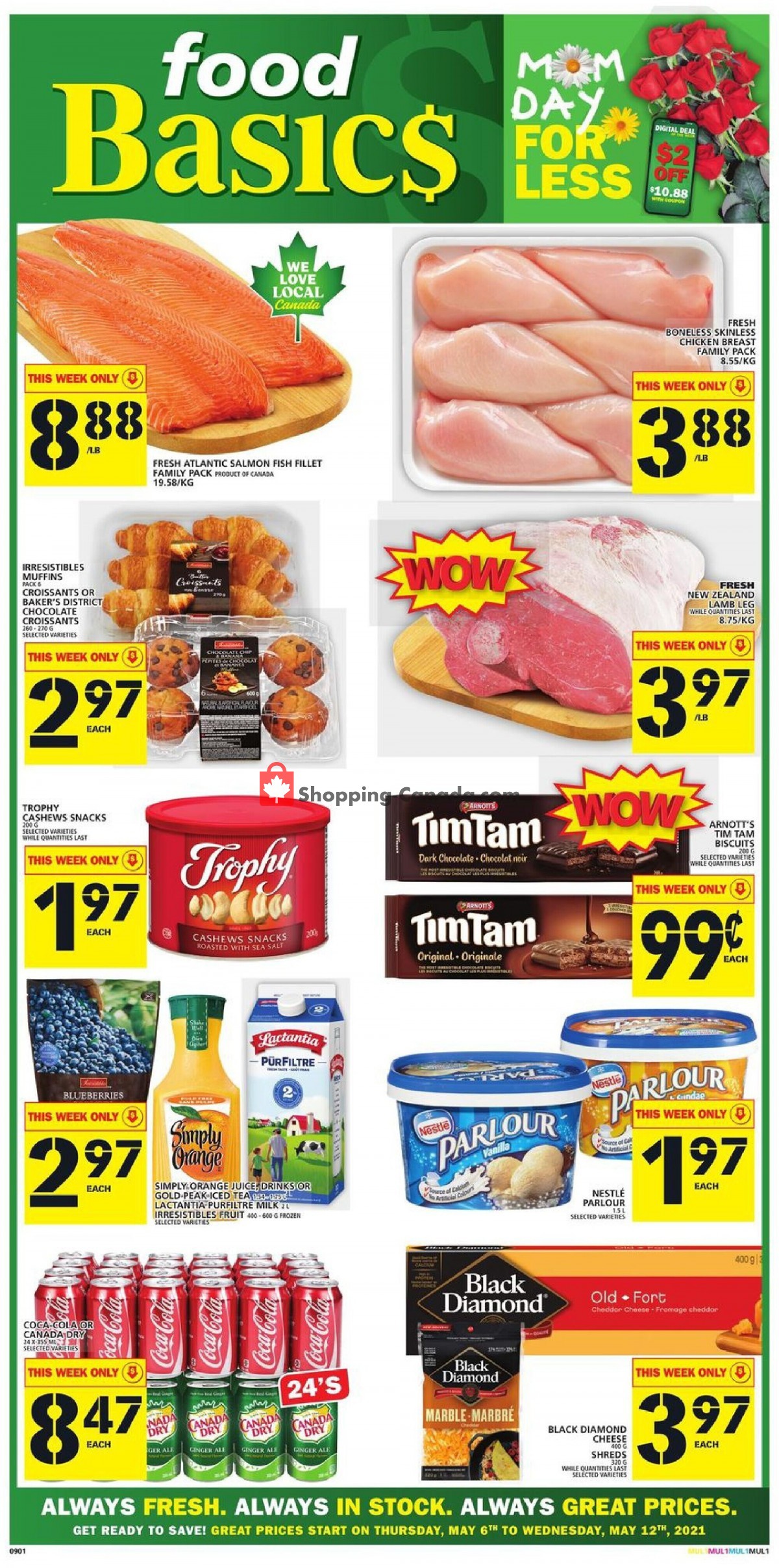 Food Basics flyer from Thursday May 6, 2021 to Wednesday May 12, 2021 - page 1