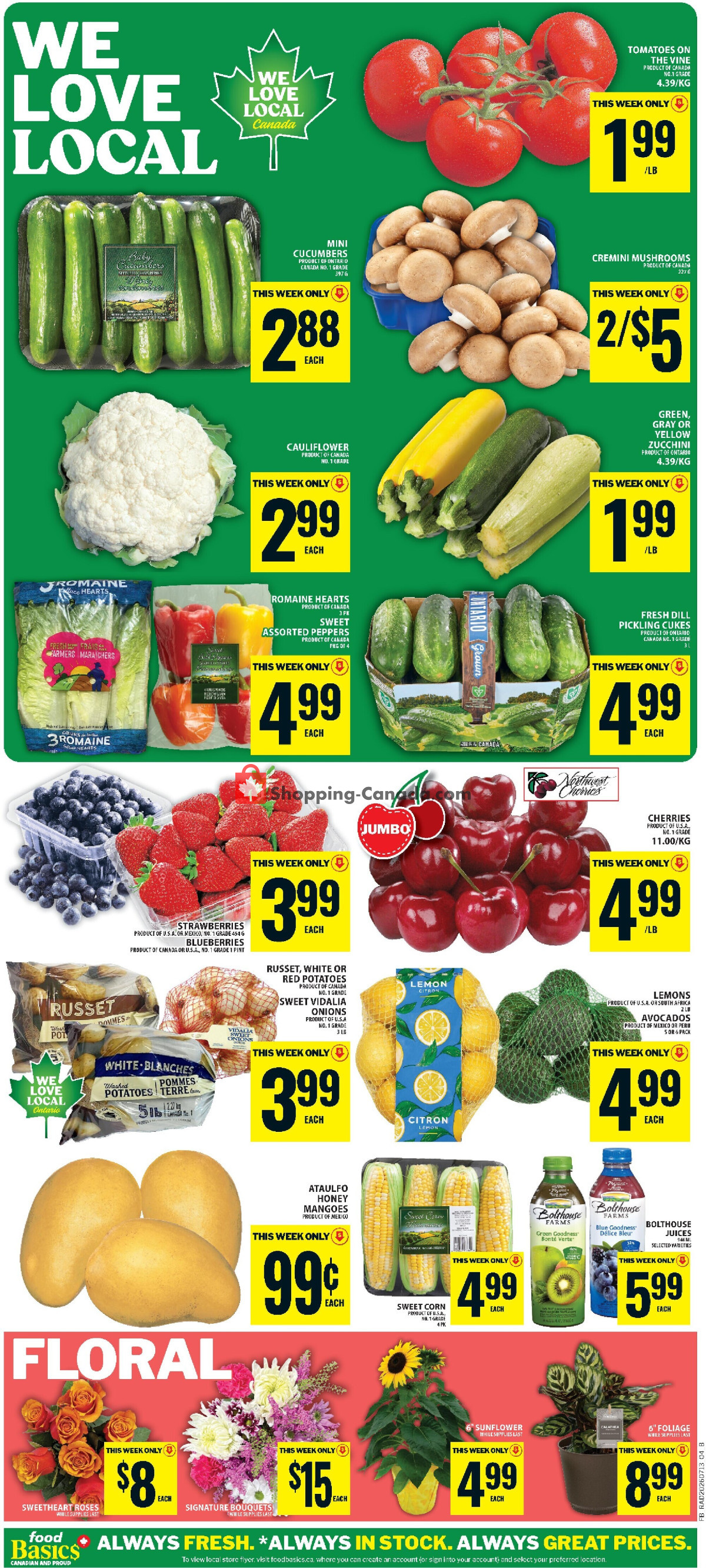 Food Basics flyer from Thursday July 16, 2026 to Wednesday July 22, 2026 - page 8