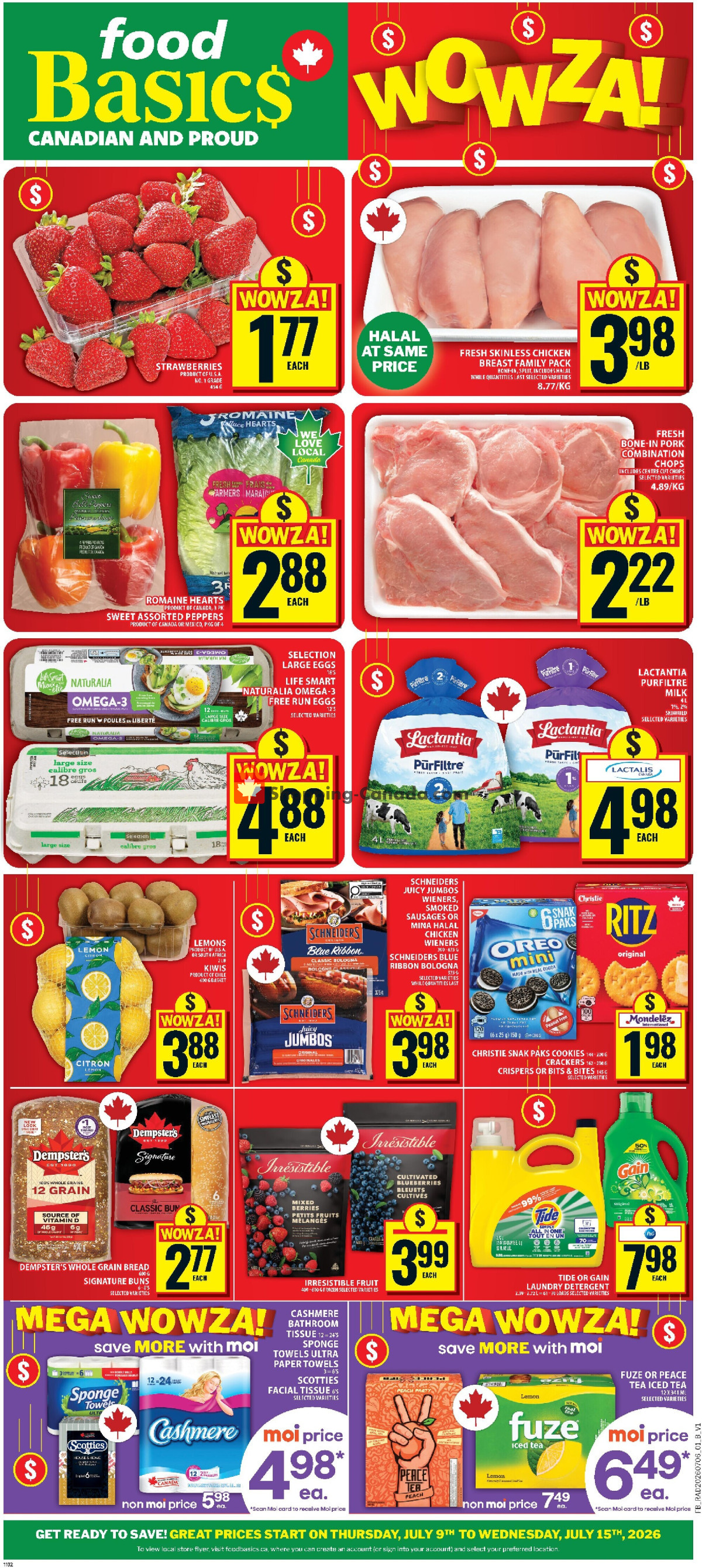 Food Basics flyer from Thursday July 9, 2026 to Wednesday July 15, 2026 - page 1