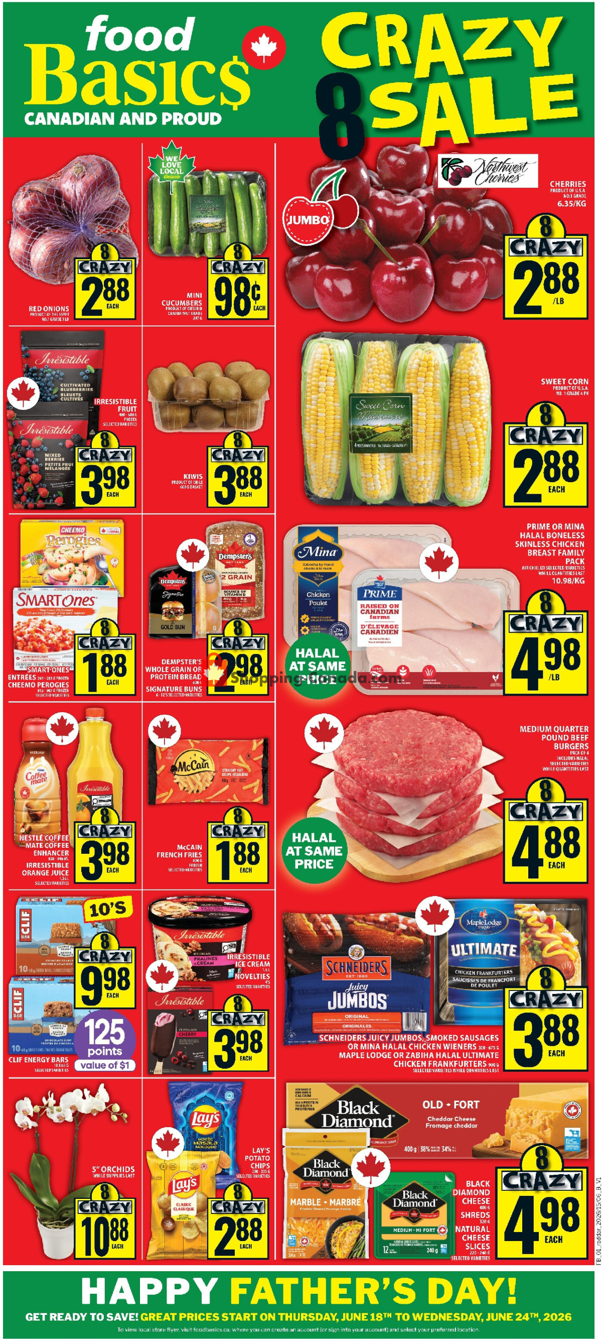 Food Basics flyer from Thursday June 18, 2026 to Wednesday June 24, 2026 - page 1