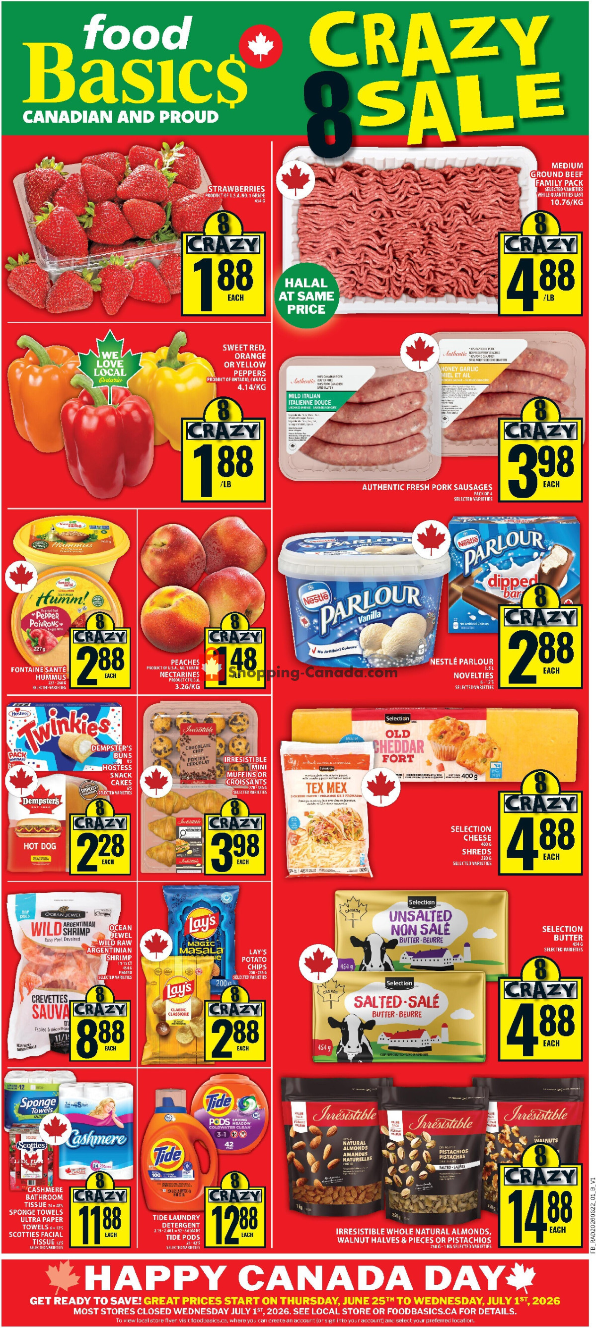 Food Basics flyer from Thursday June 25, 2026 to Wednesday July 1, 2026 - page 1