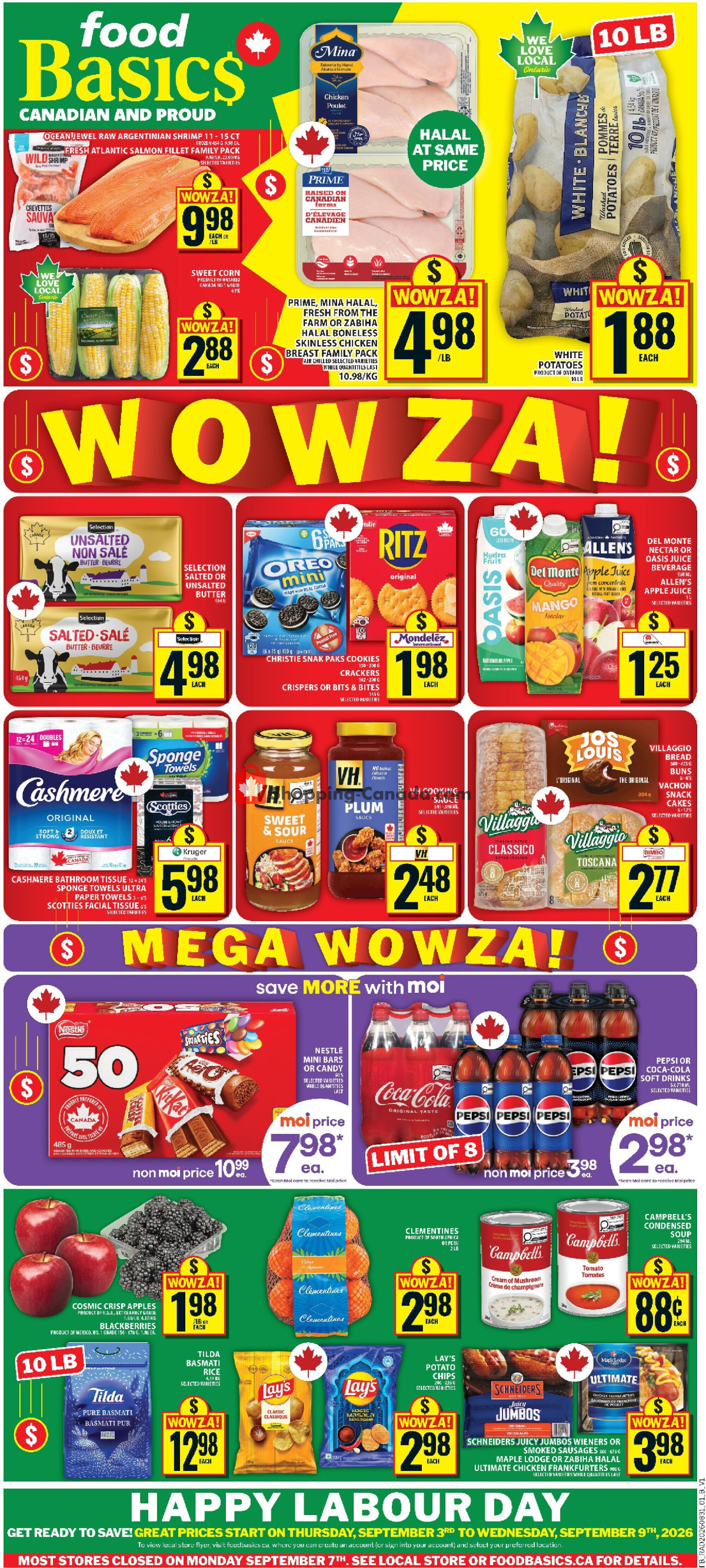 Food Basics flyer from Thursday September 3, 2026 to Wednesday September 9, 2026 - page 1