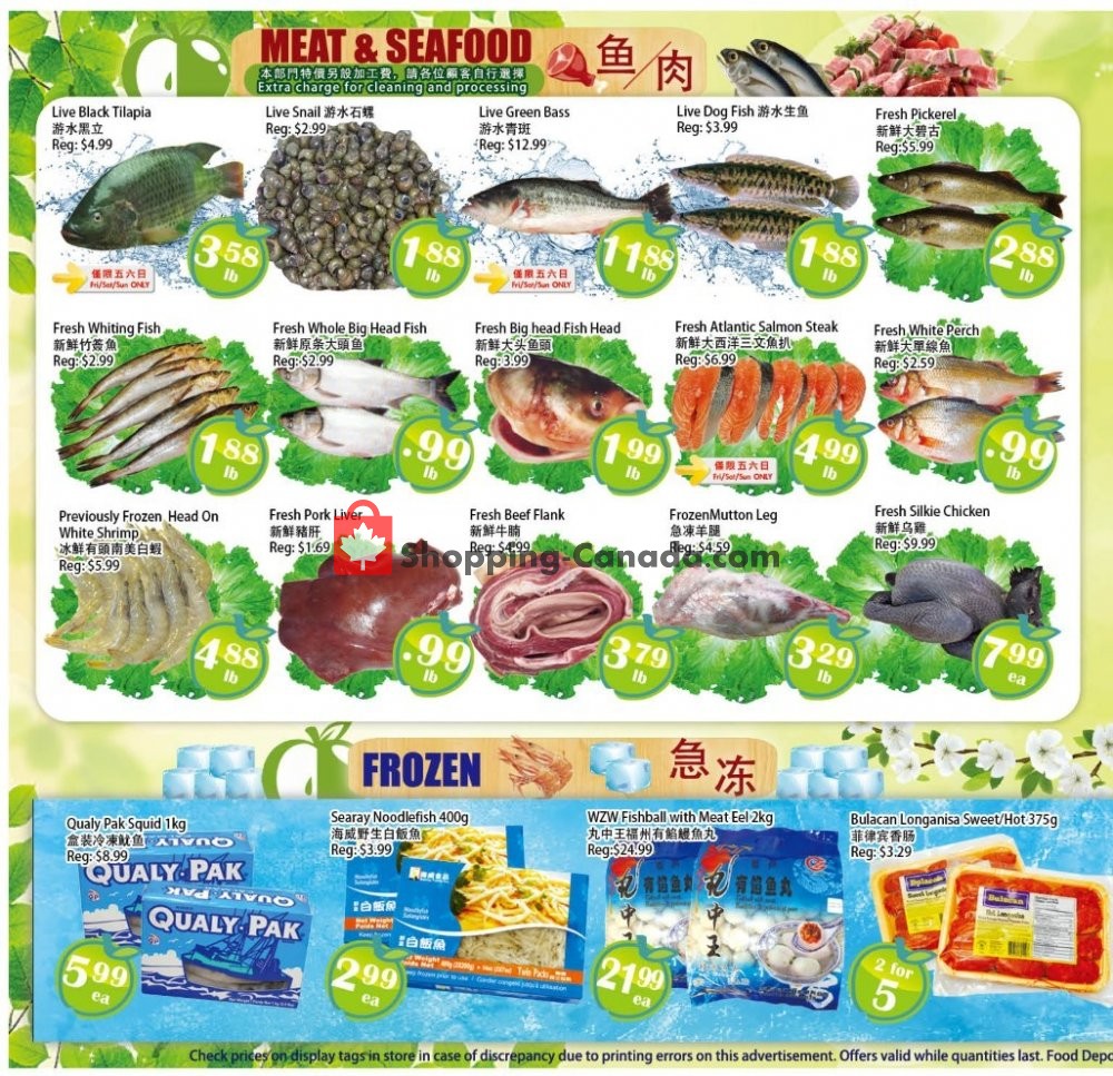 Food Depot Supermarket flyer from Friday April 19, 2019 to Thursday April 25, 2019 - page 3