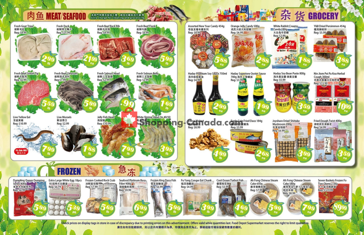 Food Depot Supermarket flyer from Friday January 26, 2024 to Thursday February 1, 2024 - page 3