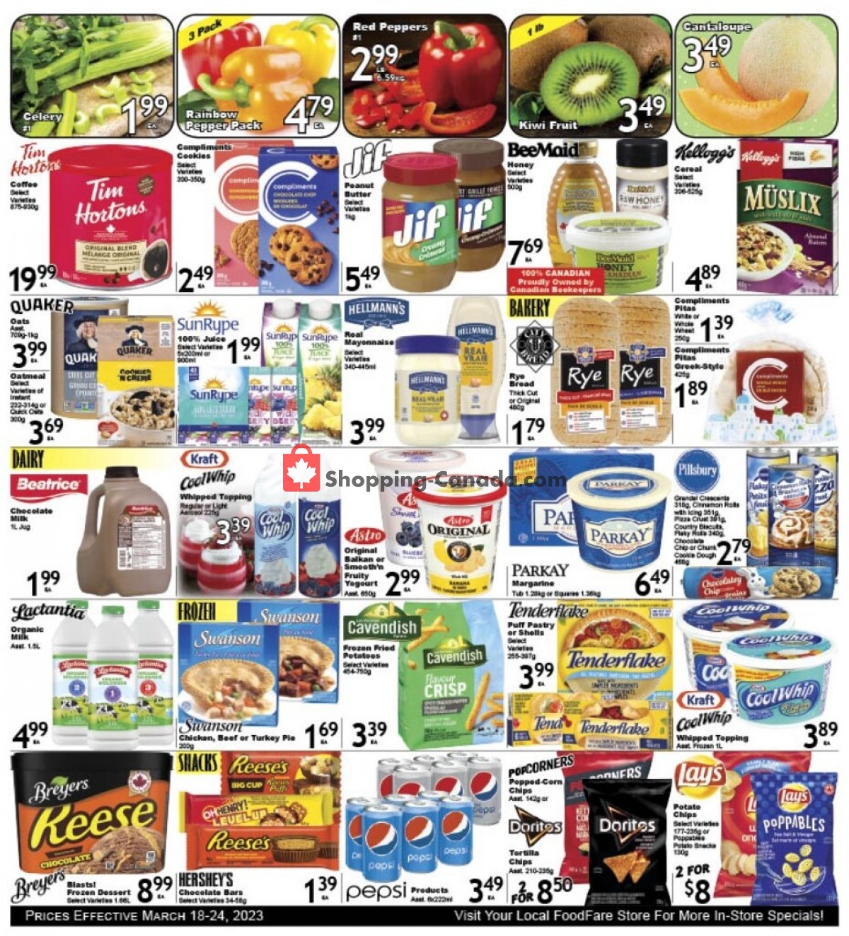 Food fare flyer from Saturday March 18, 2023 to Friday March 24, 2023 - page 3