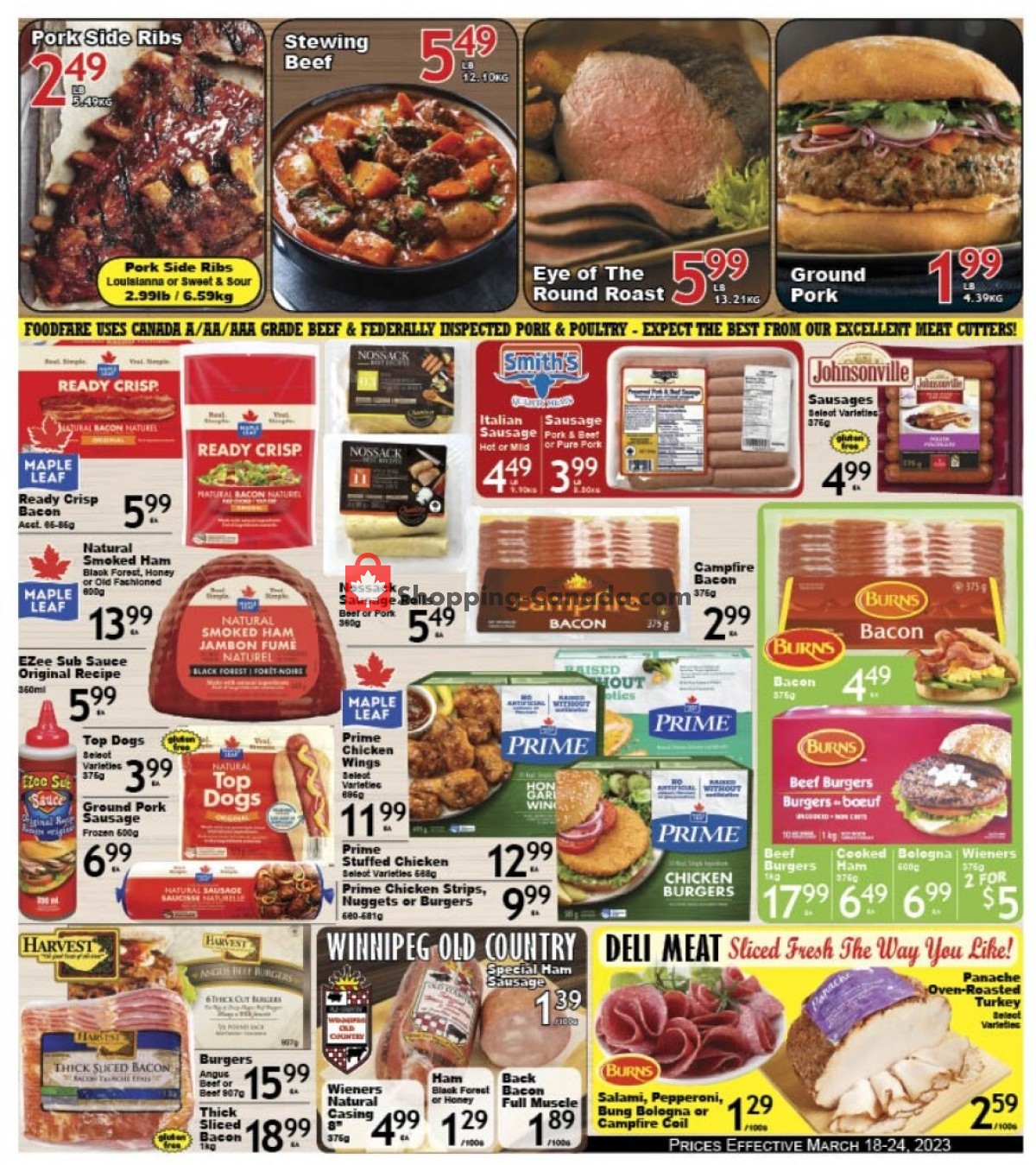 Food fare flyer from Saturday March 18, 2023 to Friday March 24, 2023 - page 4