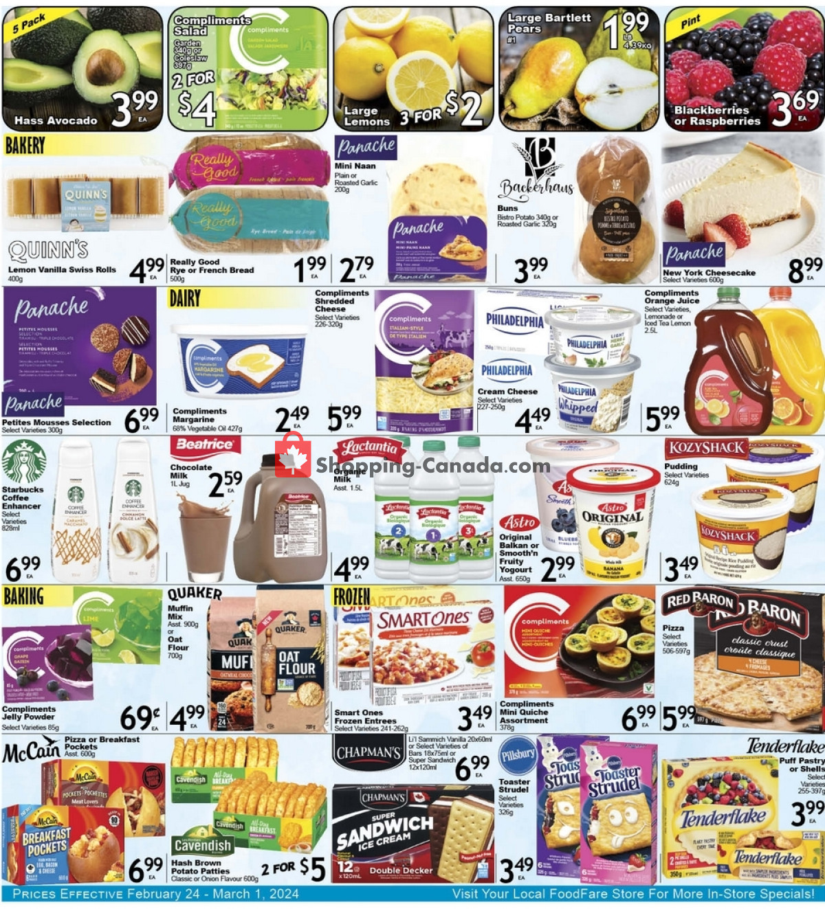 Food fare flyer from Saturday February 24, 2024 to Friday March 1, 2024 - page 3