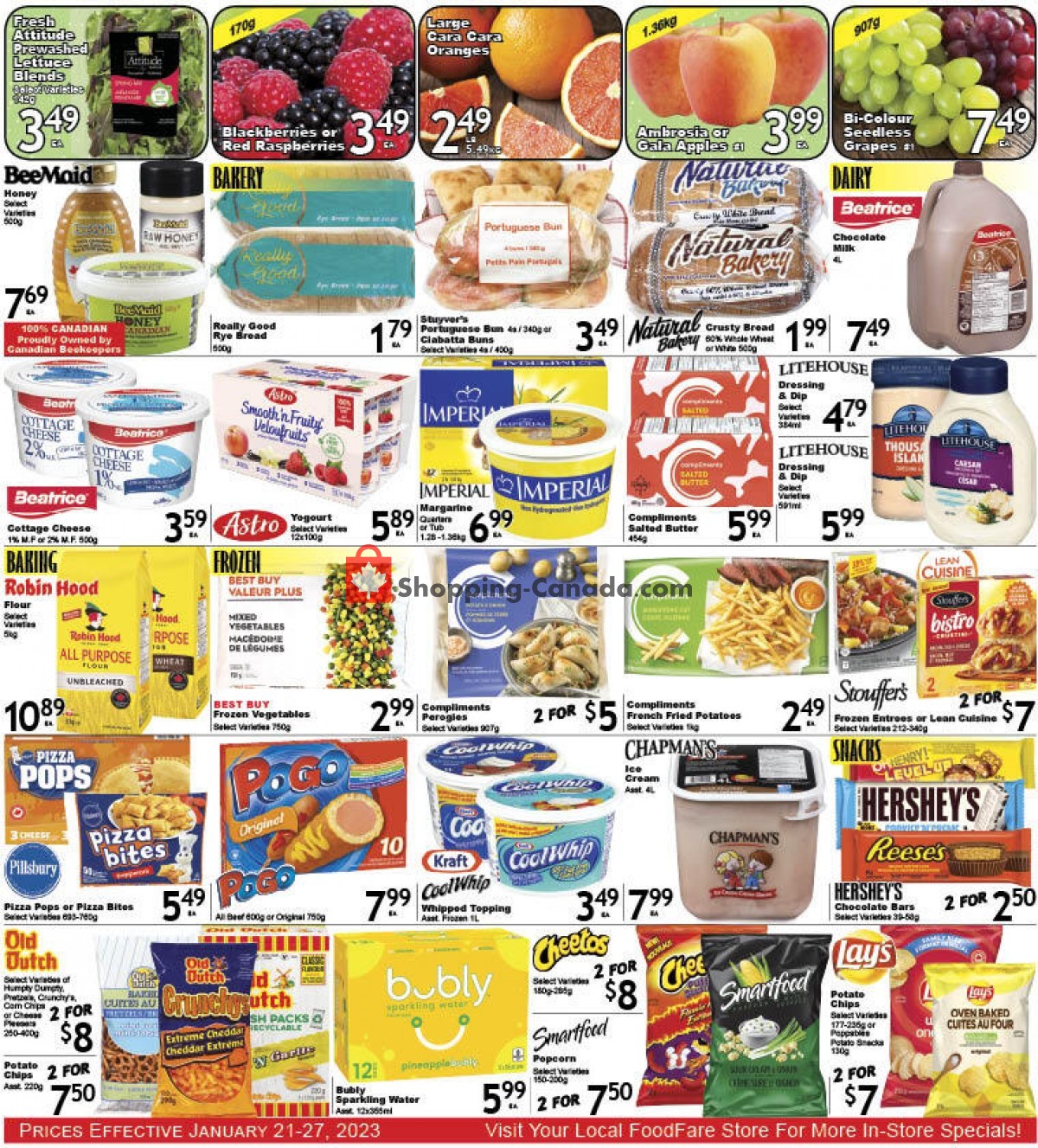 Food fare flyer from Saturday January 21, 2023 to Friday January 27, 2023 - page 3