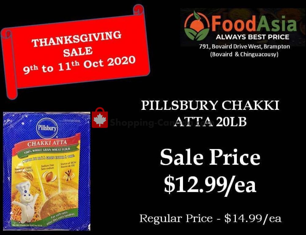 FoodAsia flyer from Friday October 9, 2020 to Sunday October 11, 2020 - page 1
