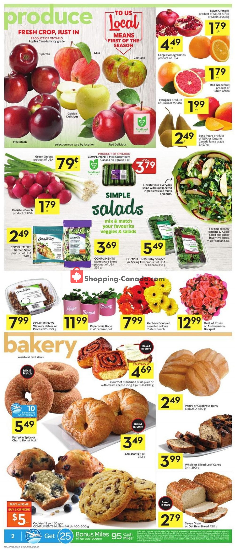 Foodland flyer from Thursday October 15, 2020 to Wednesday October 21, 2020 - page 2