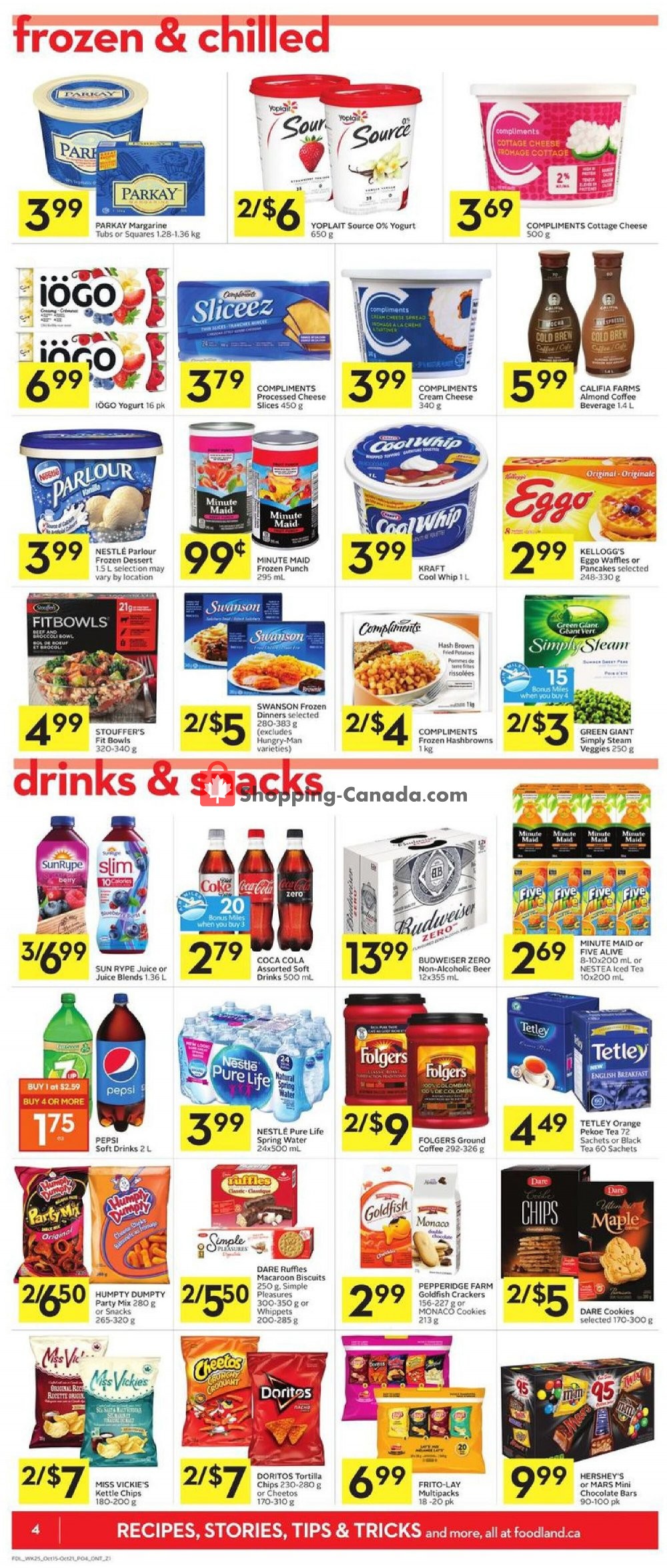 Foodland flyer from Thursday October 15, 2020 to Wednesday October 21, 2020 - page 4