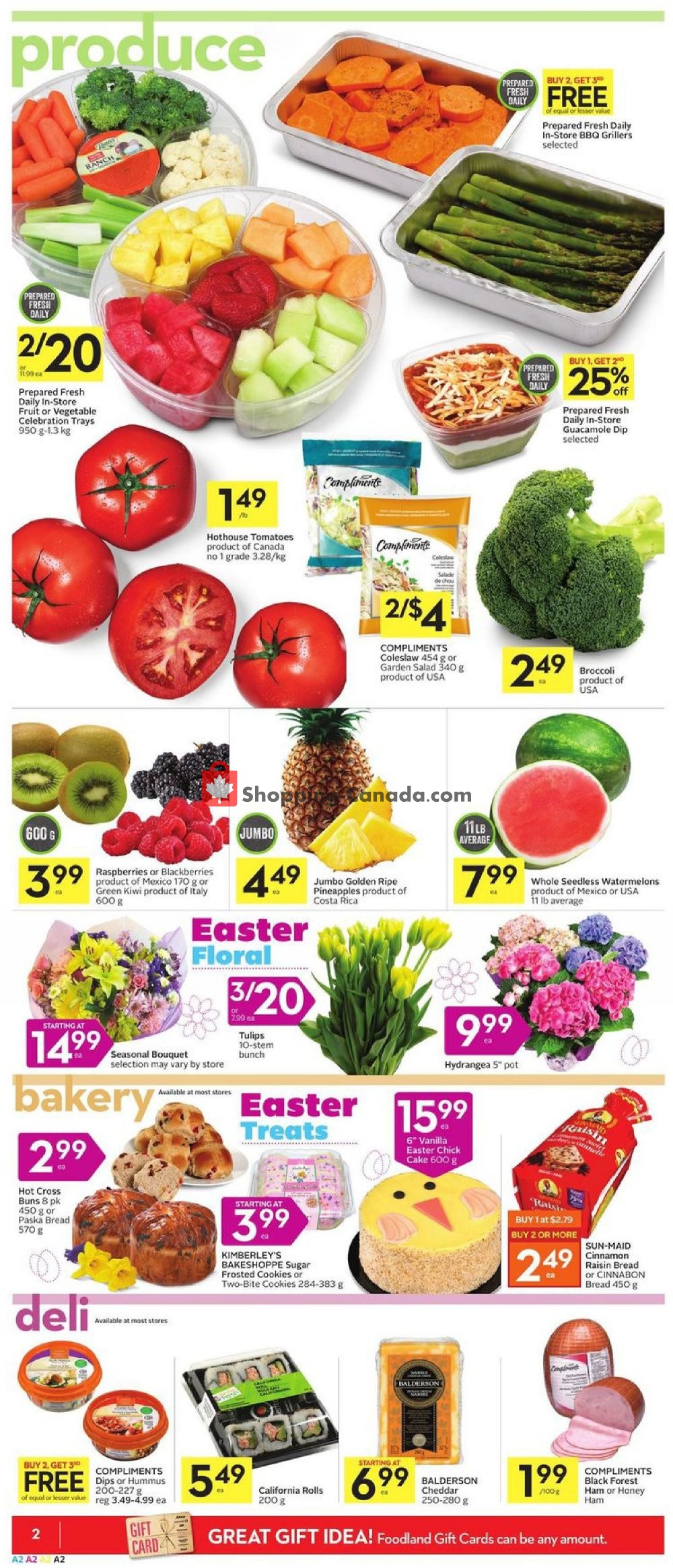 Foodland flyer from Thursday April 18, 2019 to Wednesday April 24, 2019 - page 2