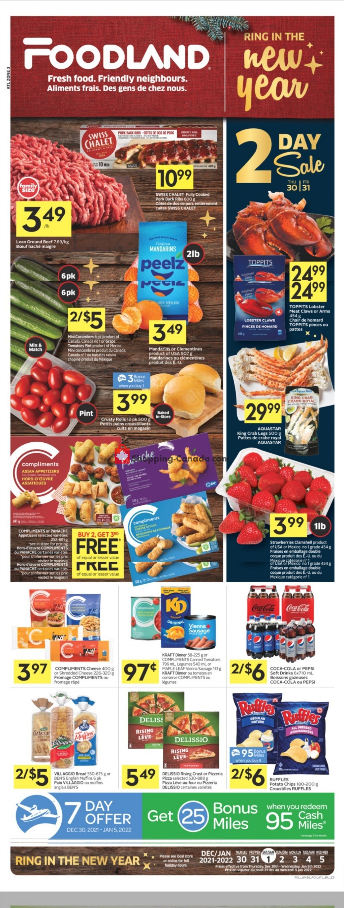 Foodland Canada, flyer (Happy New Year Atlantic) December 30