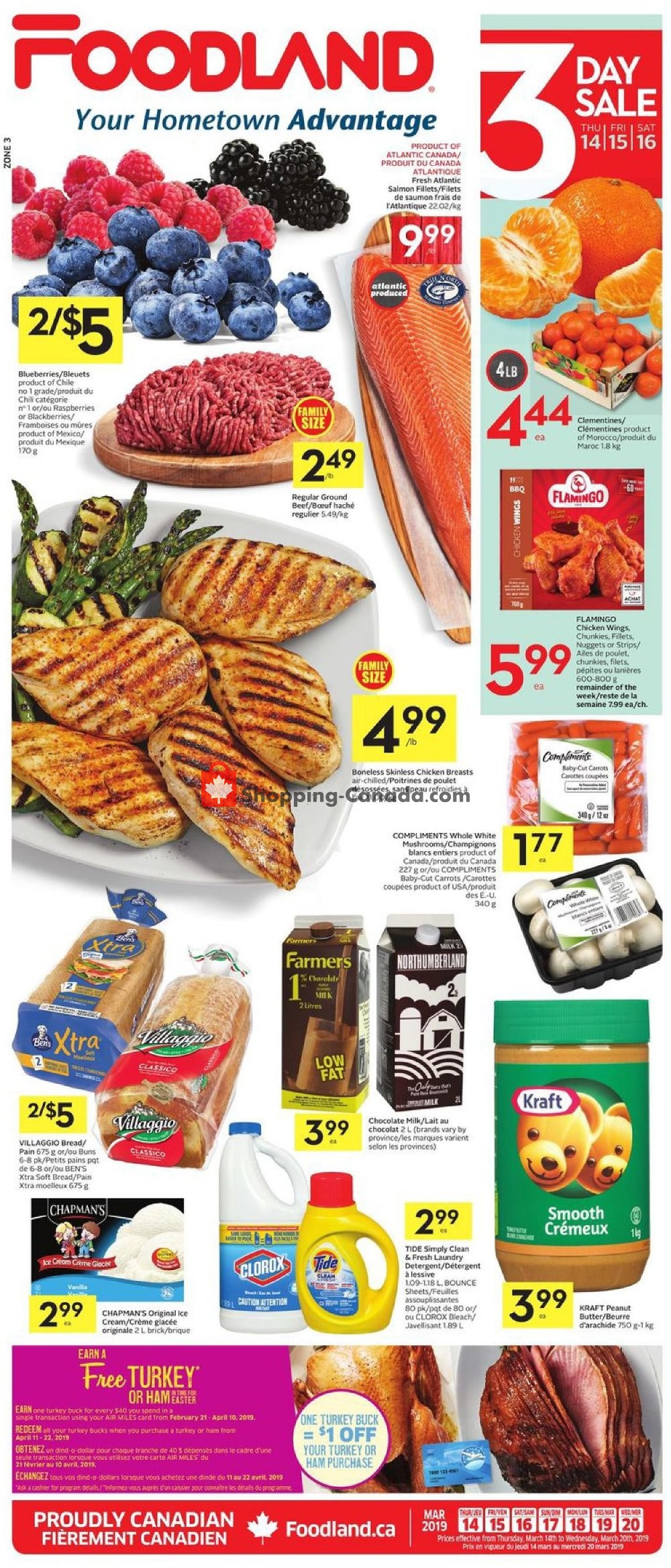 Foodland flyer from Thursday March 14, 2019 to Wednesday March 20, 2019 - page 1
