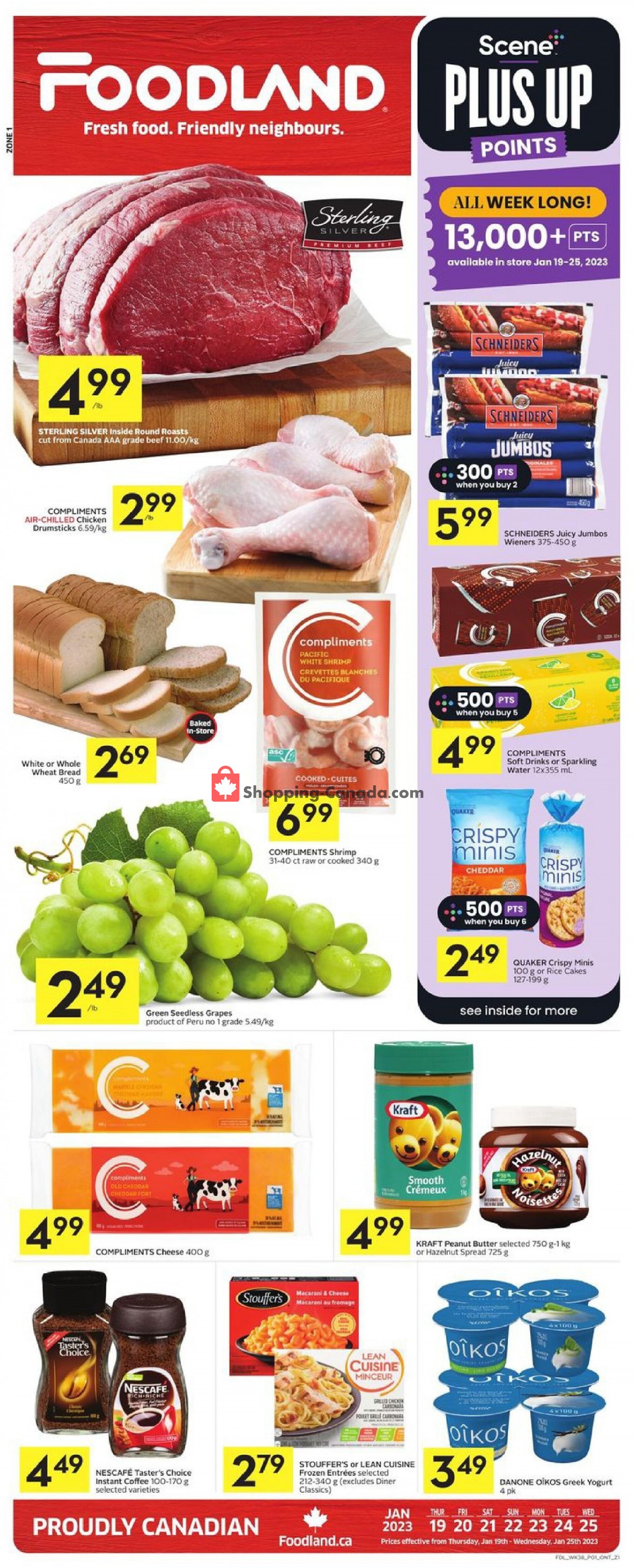 Foodland flyer from Thursday January 19, 2023 to Wednesday January 25, 2023 - page 1
