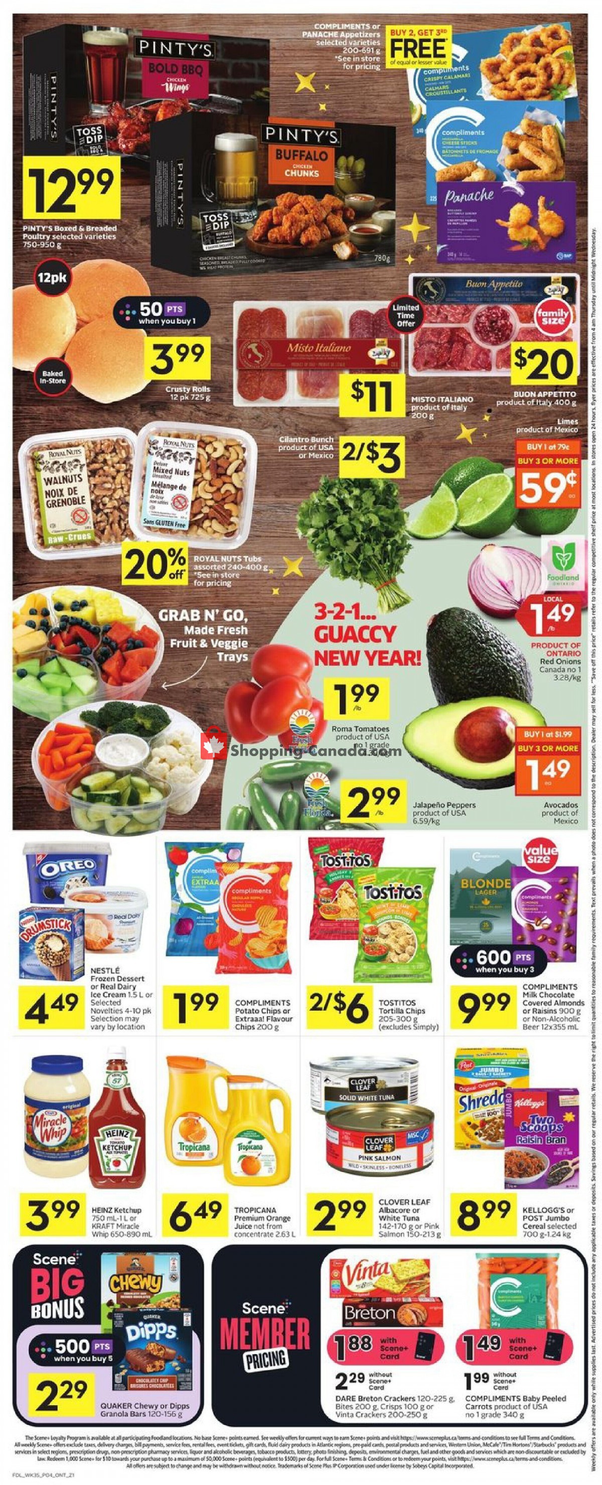 Foodland Canada, flyer (New Year Specials ON) December 29