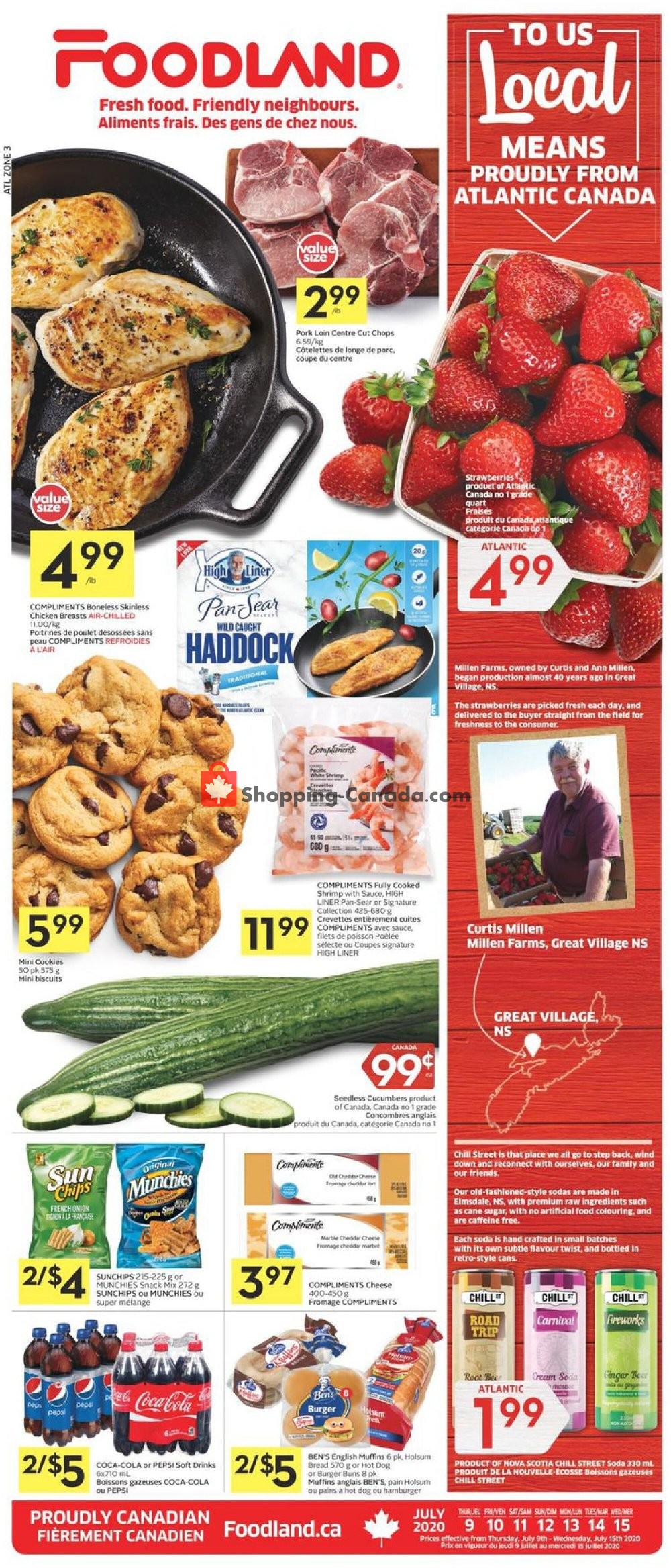 Foodland flyer from Thursday July 9, 2020 to Wednesday July 15, 2020 - page 1