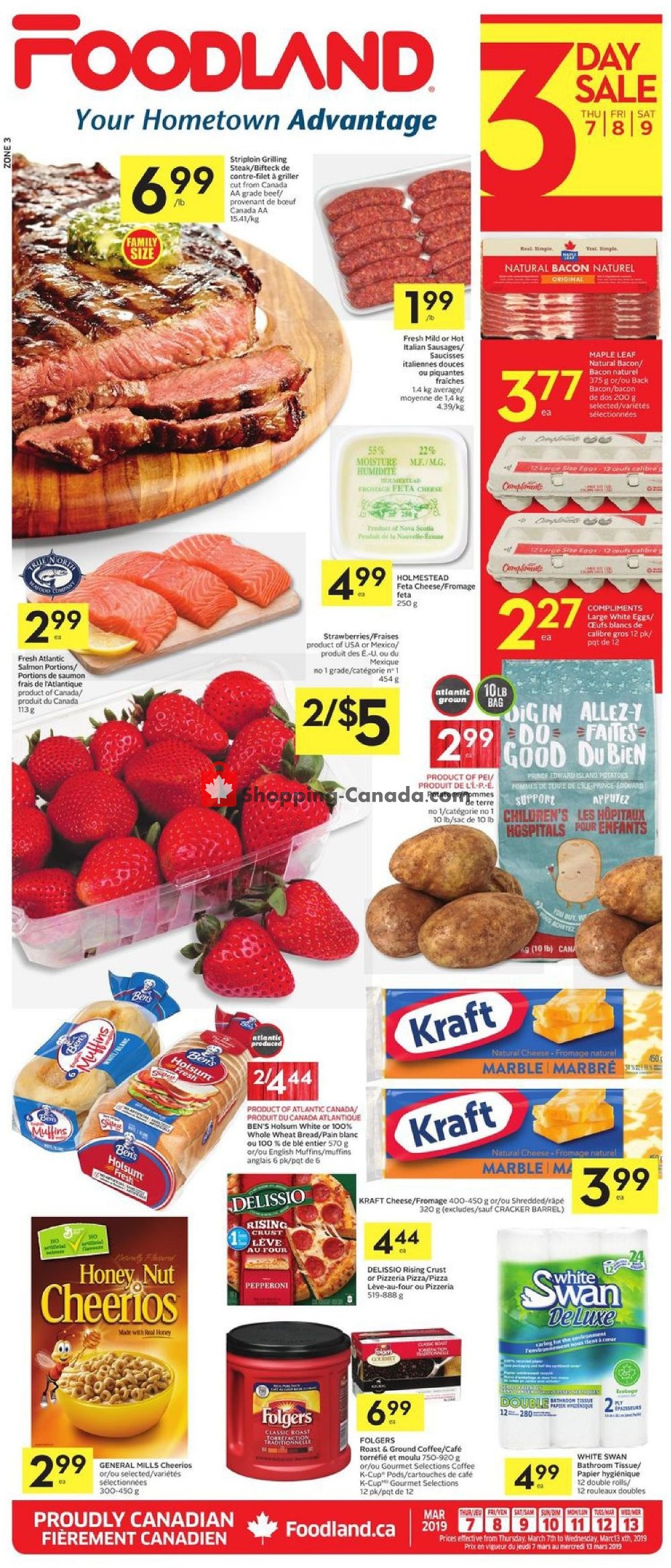 Foodland flyer from Thursday March 7, 2019 to Wednesday March 13, 2019 - page 1