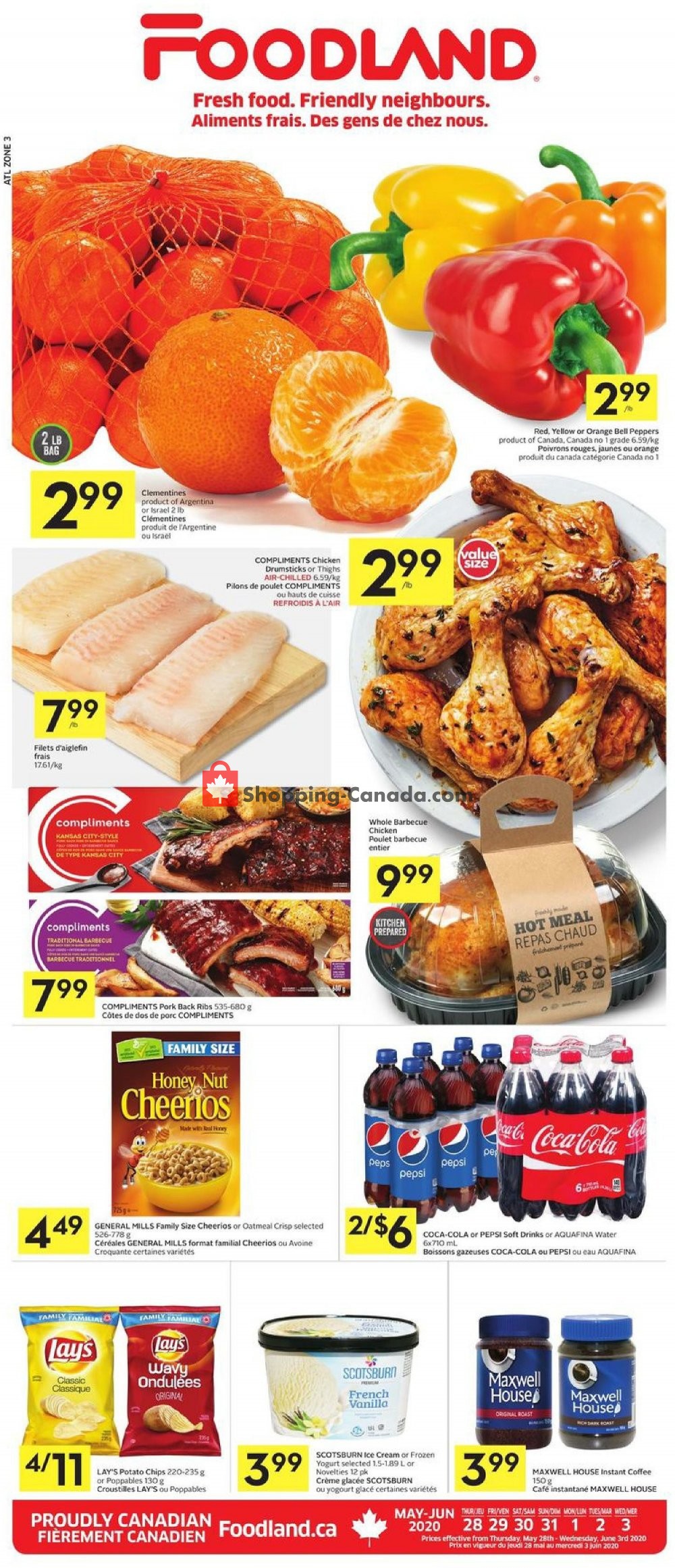 Foodland flyer from Thursday May 28, 2020 to Wednesday June 3, 2020 - page 1