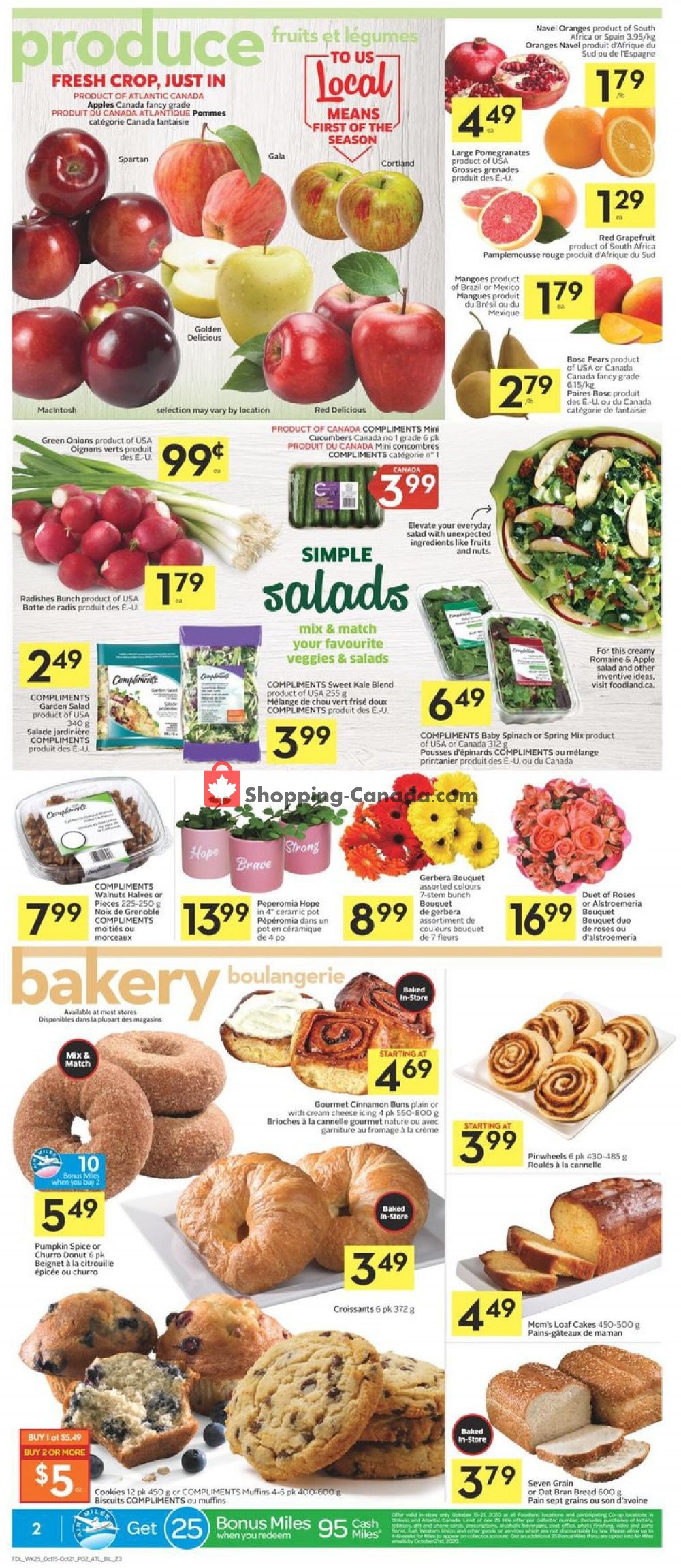 Foodland flyer from Thursday October 15, 2020 to Wednesday October 21, 2020 - page 2
