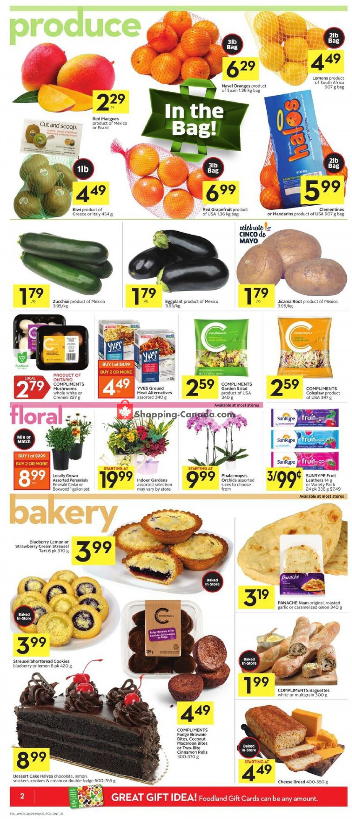 Foodland flyer from Thursday April 29, 2021 to Wednesday May 5, 2021 - page 2