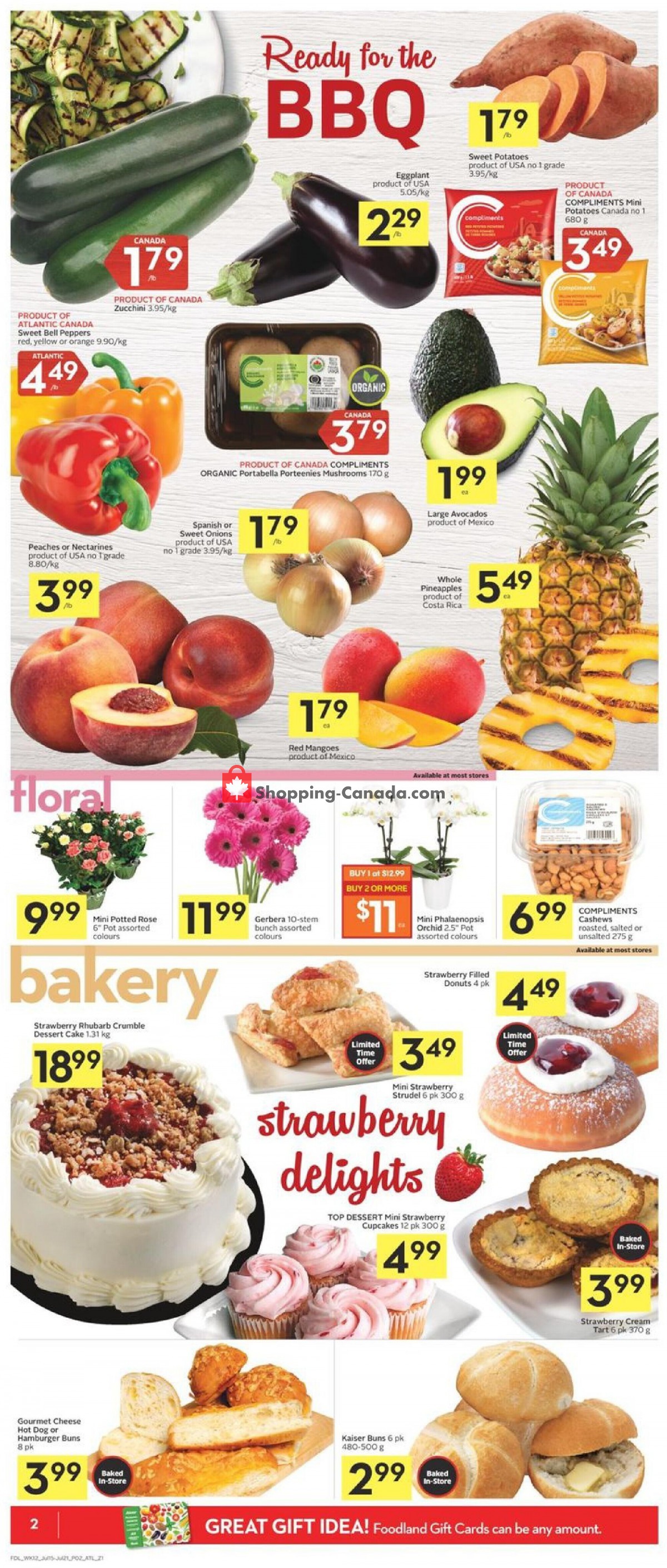 Foodland flyer from Thursday July 15, 2021 to Wednesday July 21, 2021 - page 2