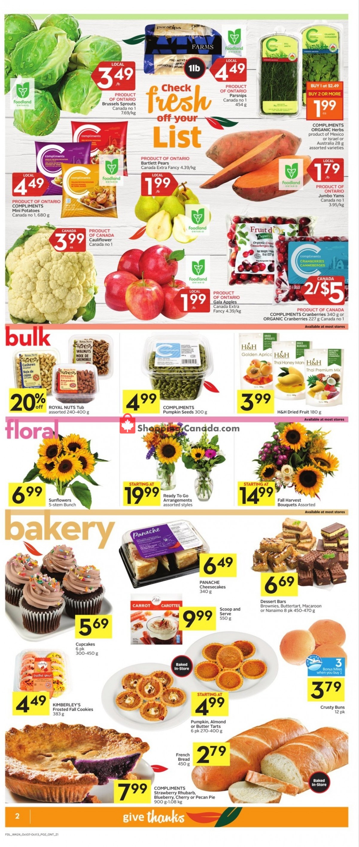 Foodland flyer from Thursday October 7, 2021 to Wednesday October 13, 2021 - page 2