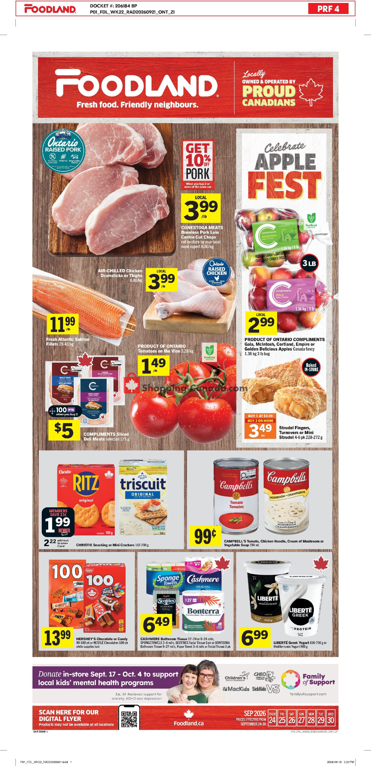 Foodland flyer from Thursday September 24, 2026 to Wednesday September 30, 2026 - page 1