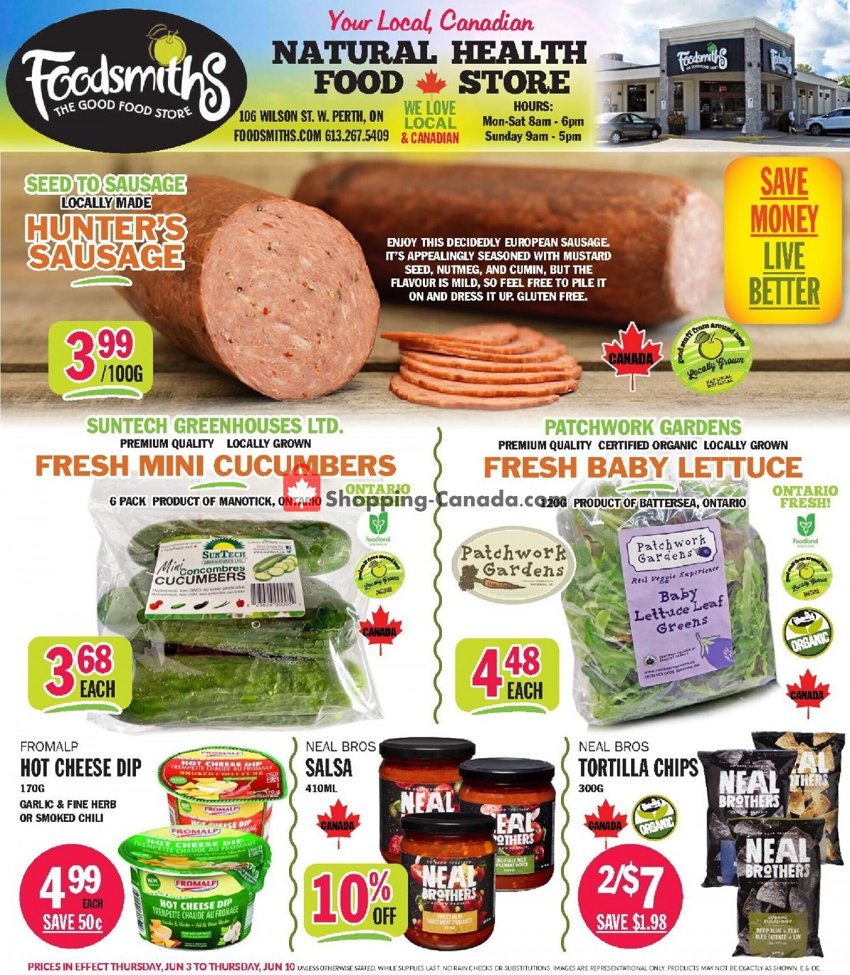 Foodsmiths flyer from Thursday June 3, 2021 to Thursday June 10, 2021 - page 1