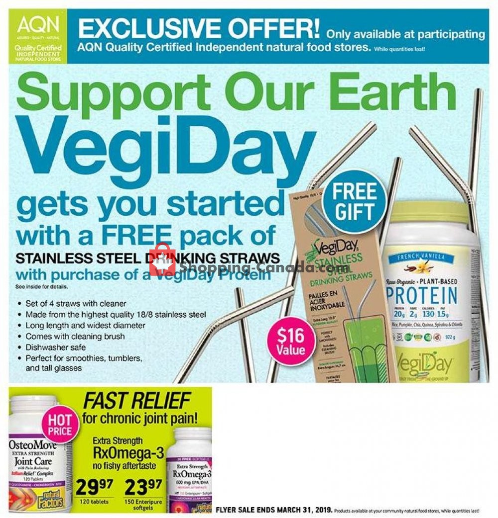 Foodsmiths flyer from Thursday March 7, 2019 to Sunday March 31, 2019 - page 1