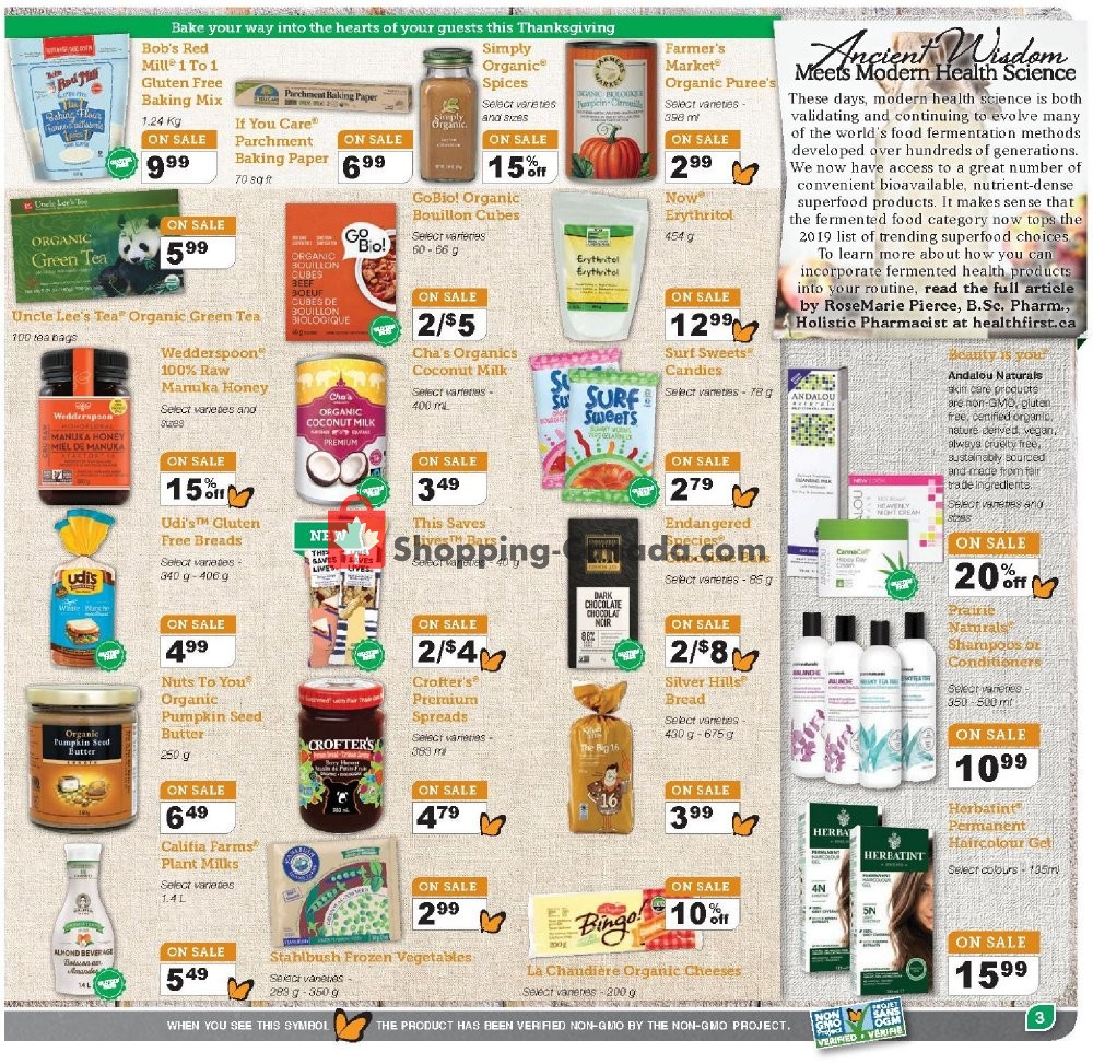 Foodsmiths flyer from Thursday October 3, 2019 to Saturday October 19, 2019 - page 7