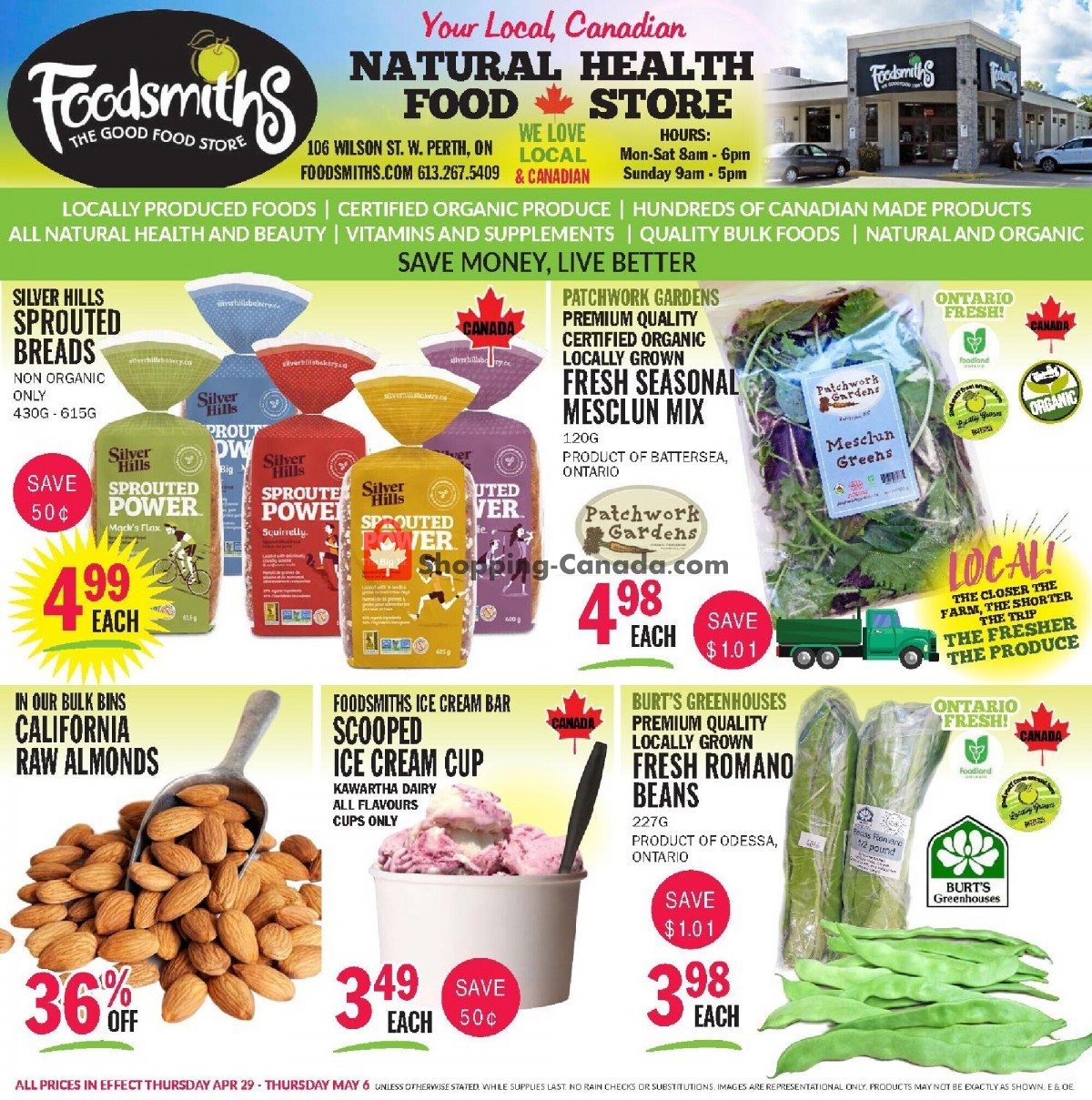 Foodsmiths flyer from Thursday April 29, 2021 to Thursday May 6, 2021 - page 1