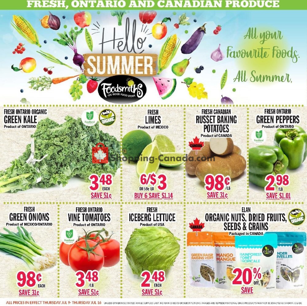 Foodsmiths flyer from Thursday July 9, 2020 to Thursday July 16, 2020 - page 2