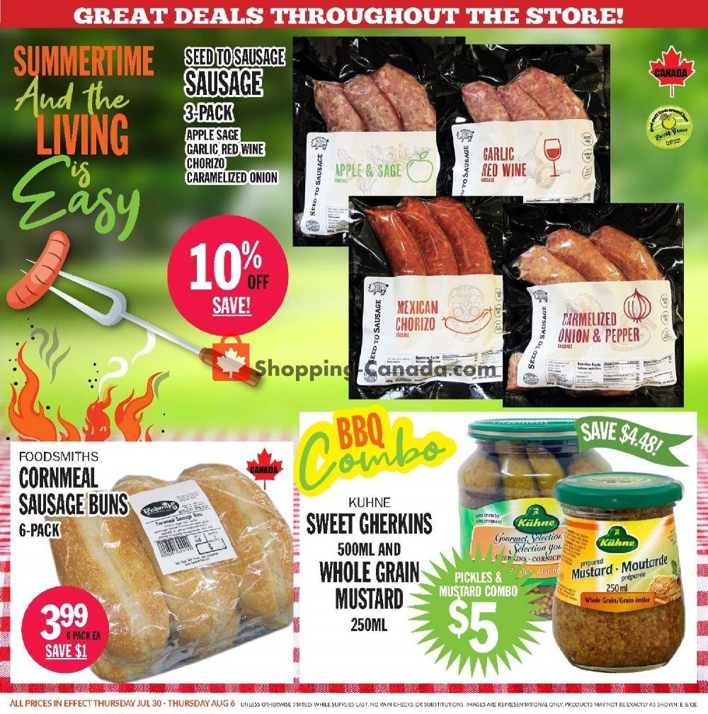 Foodsmiths flyer from Thursday July 30, 2020 to Thursday August 6, 2020 - page 4