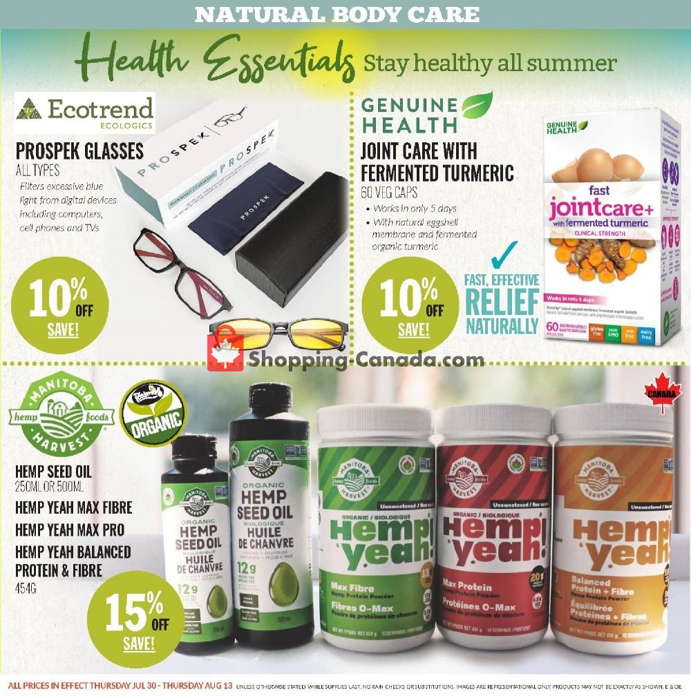 Foodsmiths flyer from Thursday July 30, 2020 to Thursday August 6, 2020 - page 7