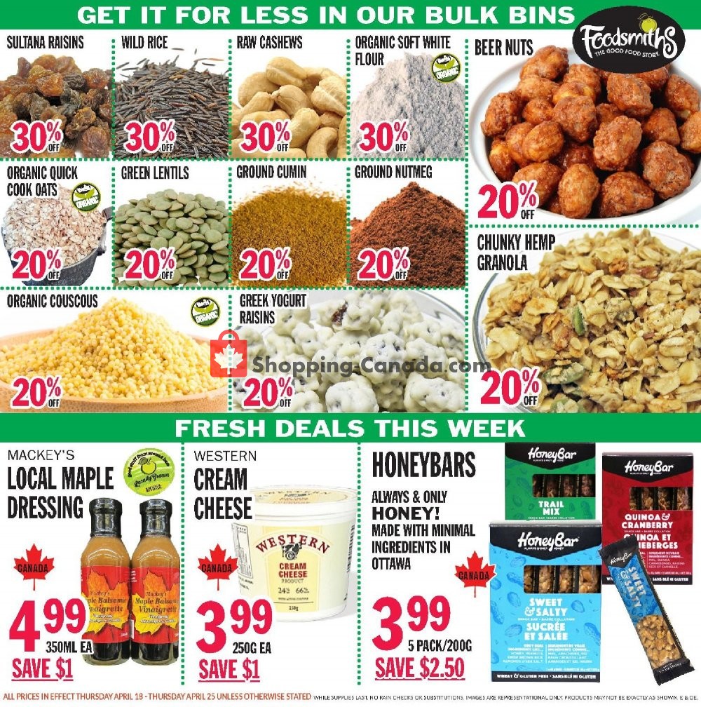 Foodsmiths flyer from Thursday April 18, 2019 to Thursday April 25, 2019 - page 4