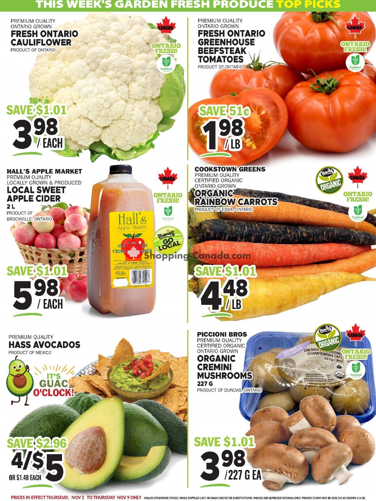 Foodsmiths flyer from Thursday November 2, 2023 to Thursday November 9, 2023 - page 2