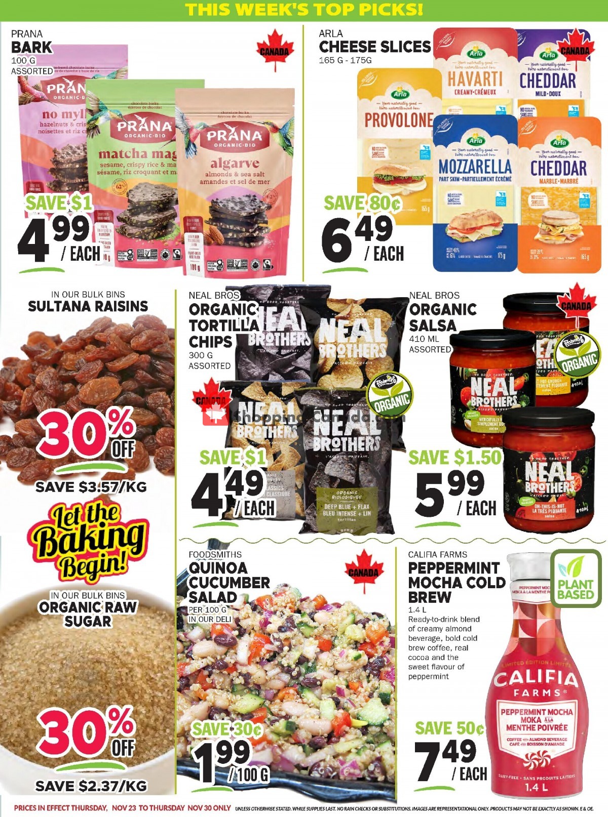 Foodsmiths flyer from Thursday November 23, 2023 to Thursday November 30, 2023 - page 7